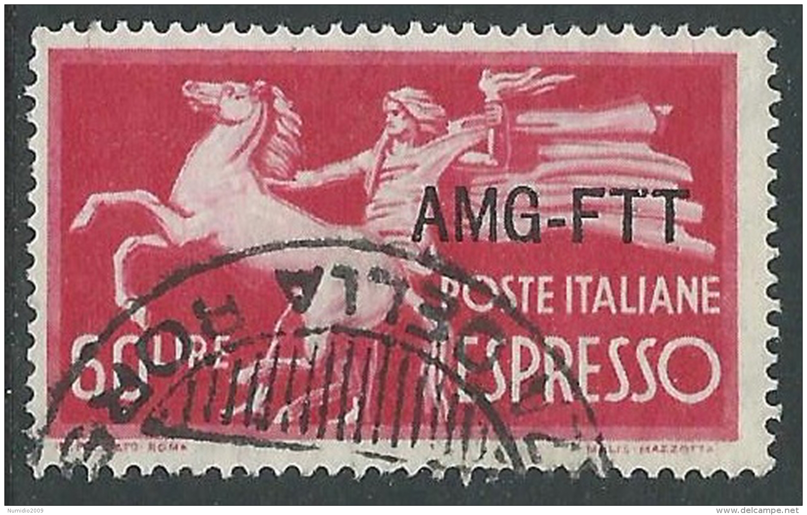 1950 TRIESTE A USATO ESPRESSO 60 LIRE - R14-7 - Eilsendung (Eilpost)