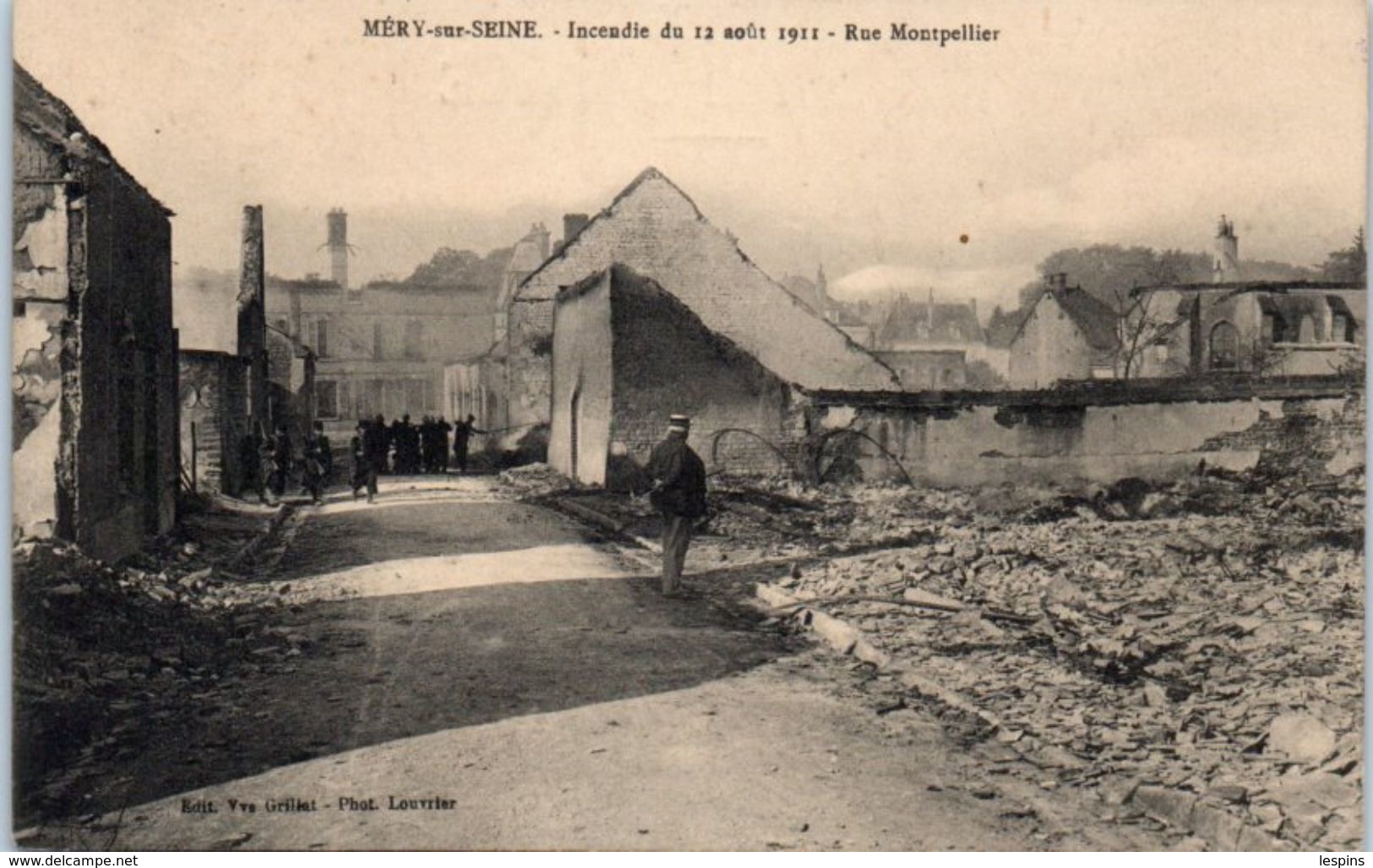 10 - MERY Sur SEINE -- Incendie Du 12 Aout 1911 - Rue De Montpellier - Autres & Non Classés