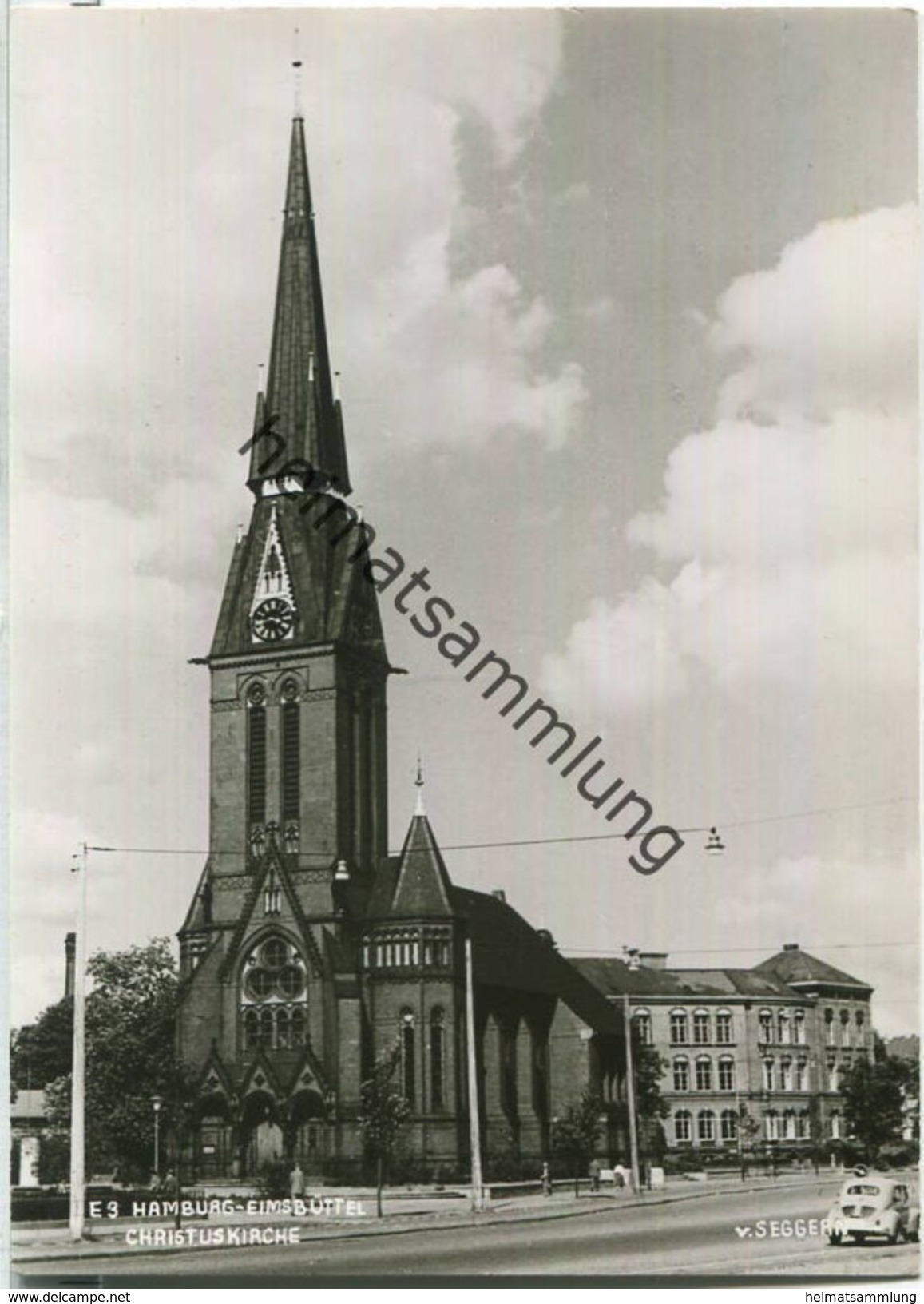 Hamburg-Eimsbüttel - Christuskirche - Foto-Ansichtskarte - Eimsbuettel