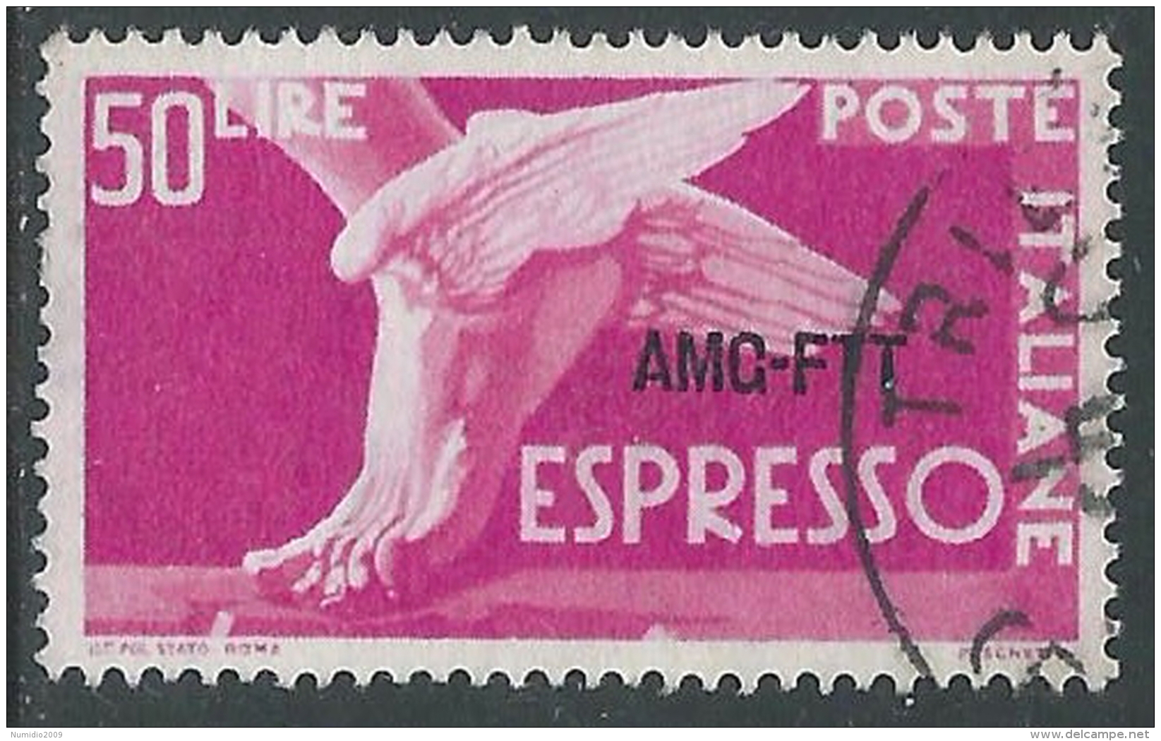1952 TRIESTE A USATO ESPRESSO 50 LIRE - R14-7 - Express Mail