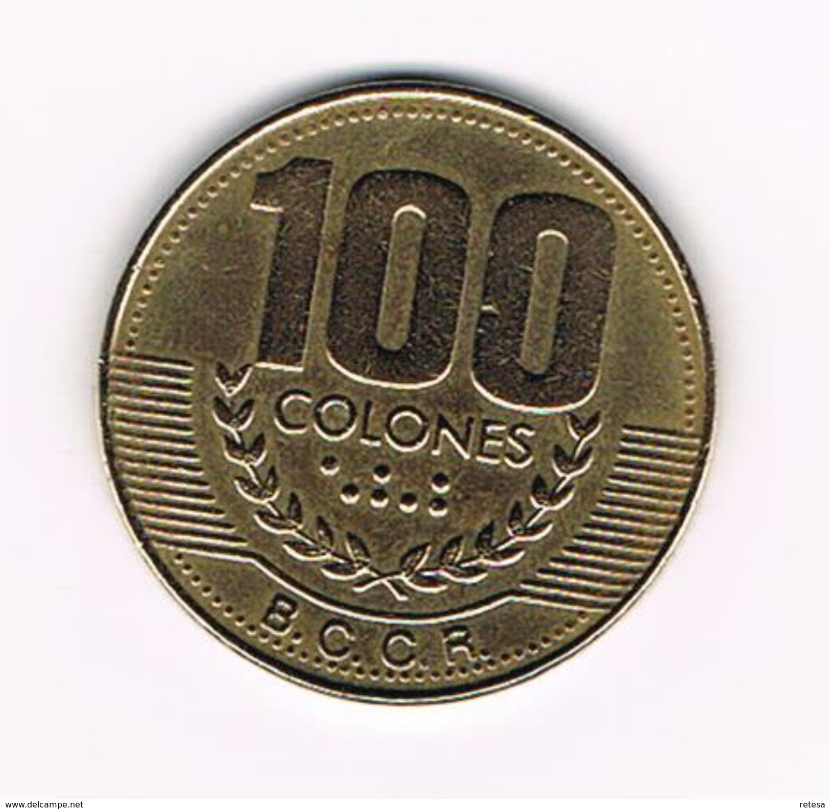)  COSTA RICA  100 COLONES  1999 - Costa Rica