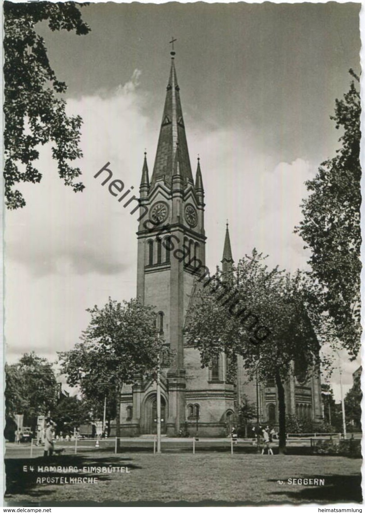 Hamburg-Eimsbüttel - Apostelkirche - Foto-Ansichtskarte - Eimsbüttel