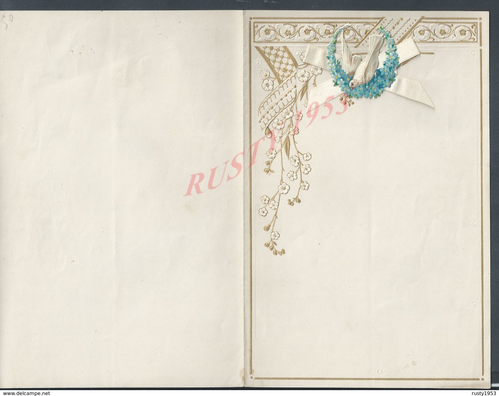 PAPIER LETTRE DECOUPIS FLEURS & OISEAUX 4 PAGES VIERGE : - Animali