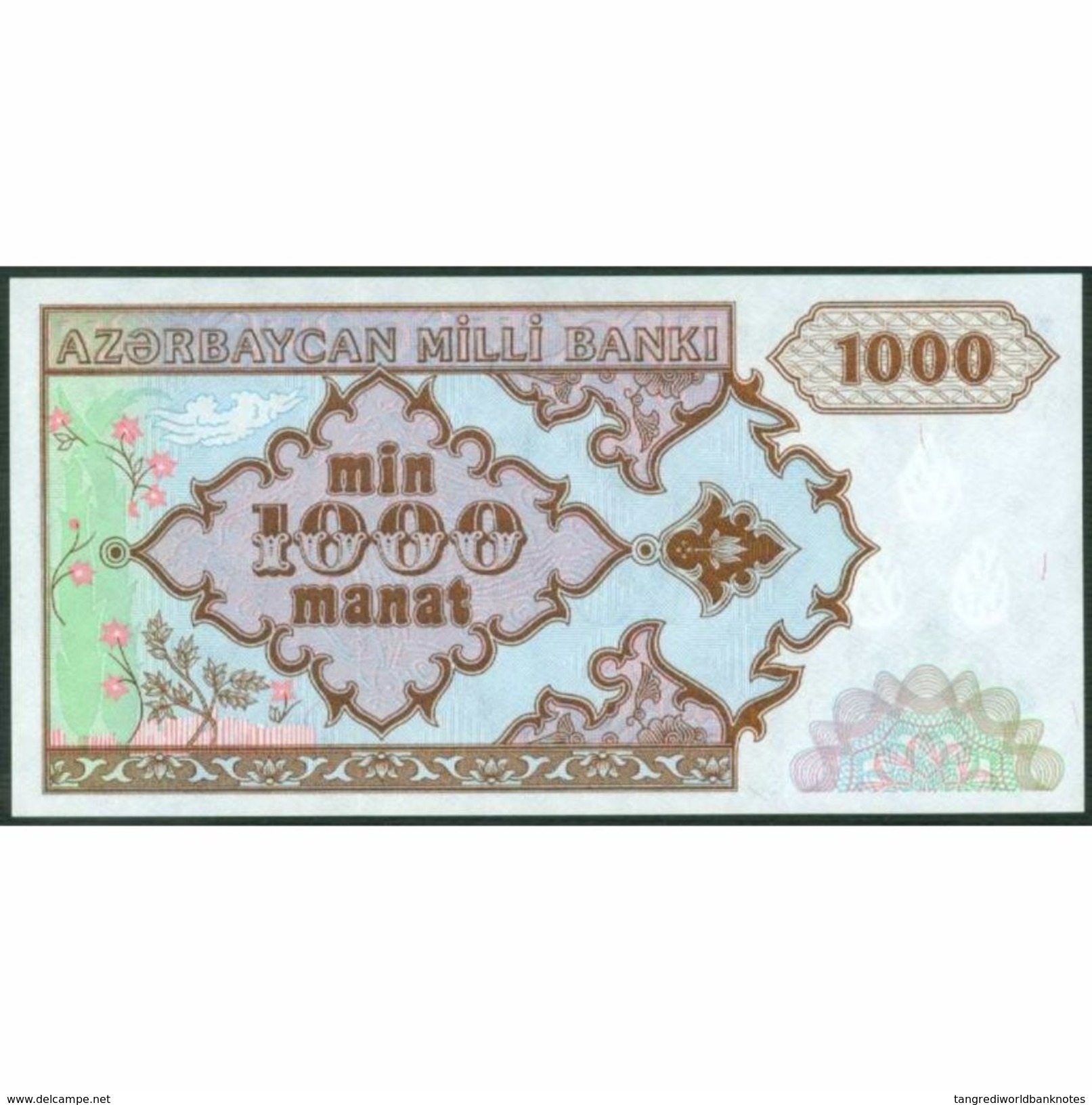 TWN - AZERBAIJAN 20a - 1.000 Manat 1993 Prefix A/1&#xFEFF; UNC - Azerbaigian