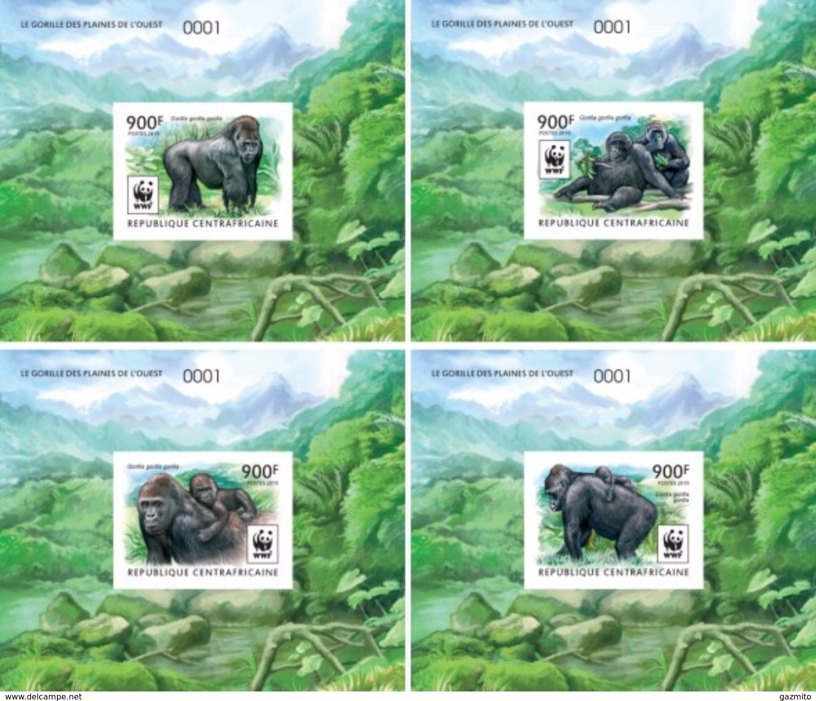 Centrafrica 2015, WWF, Gorillas, 4BF De Luxe - Gorilas