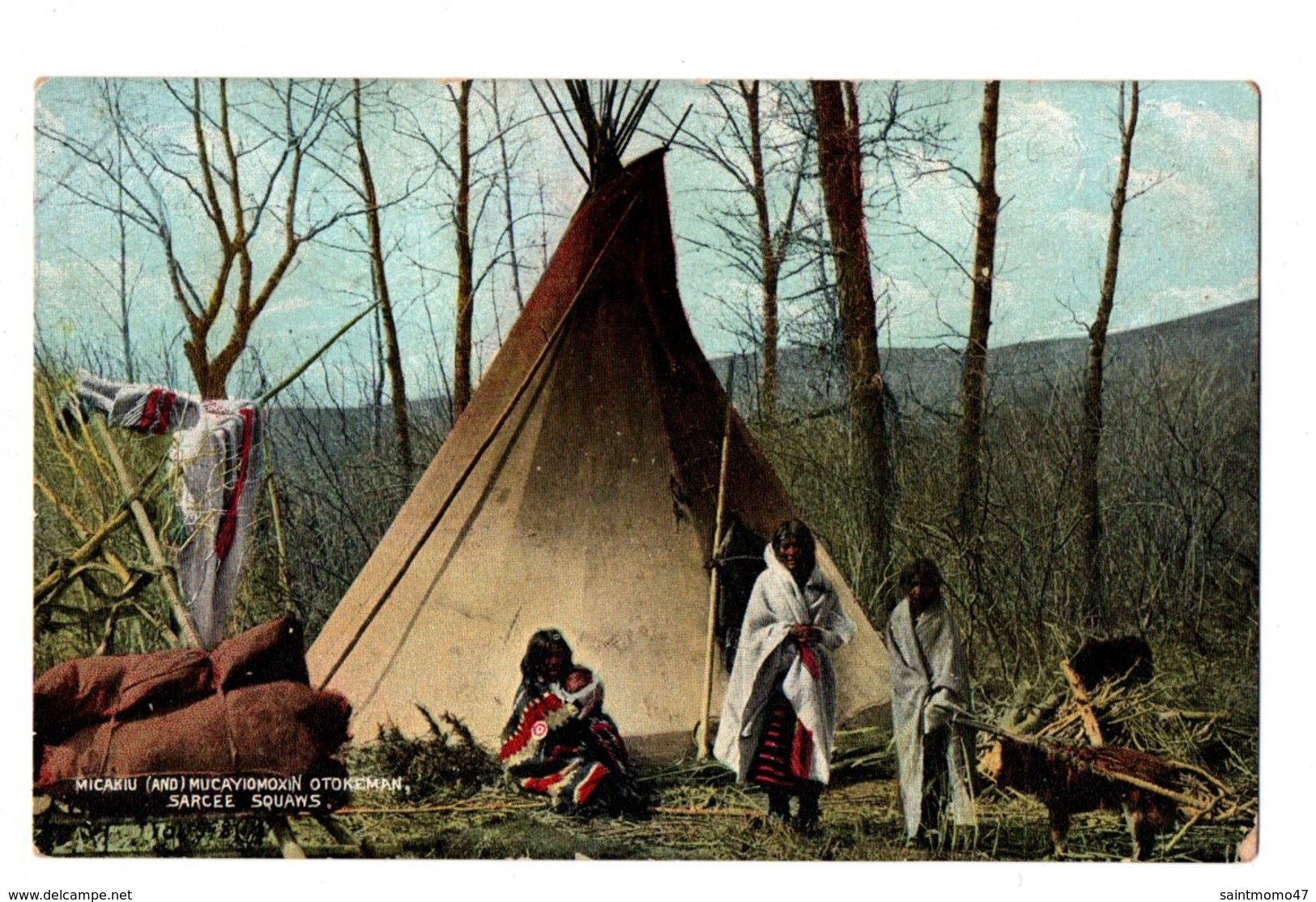 CANADA . MICAKIU MUCAYIOMOXIN OTOKEMAN SARCEE SQUAWS . INDIEN - Réf. N°3413 - - Non Classés