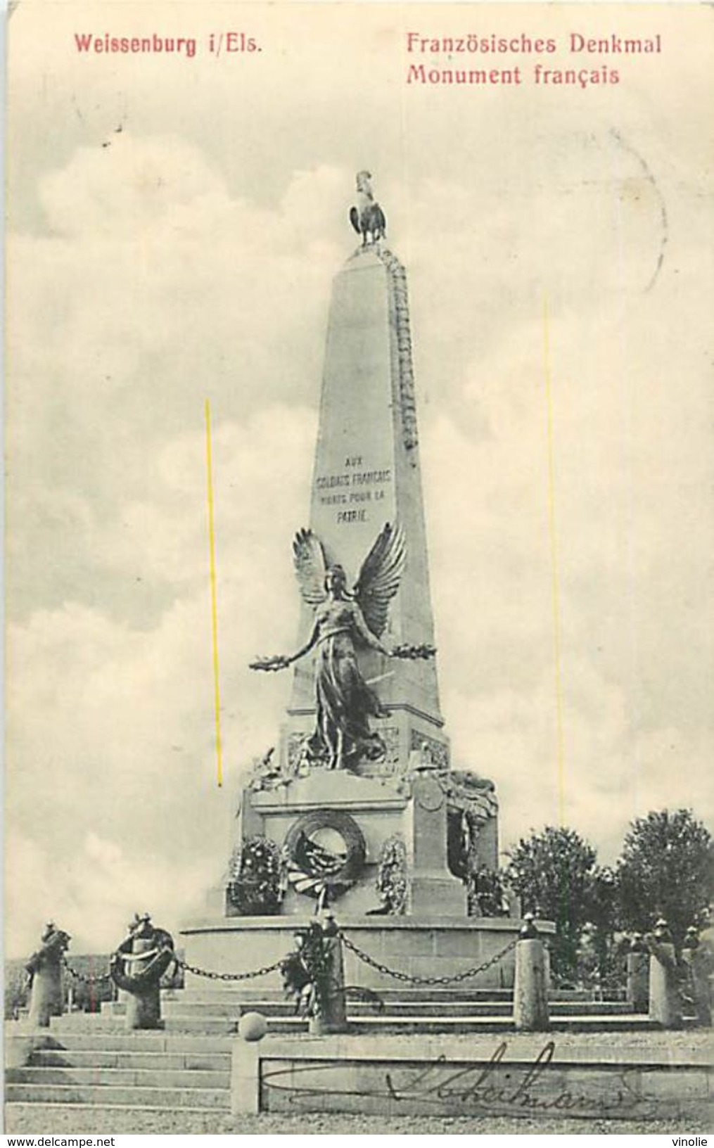 A-17.6815 : WEISSENBURG I. E.   GRUSS AUS .  MONUMENT AUX MORTS   FRANZÖSISCHES DENKMAL - Weissenburg