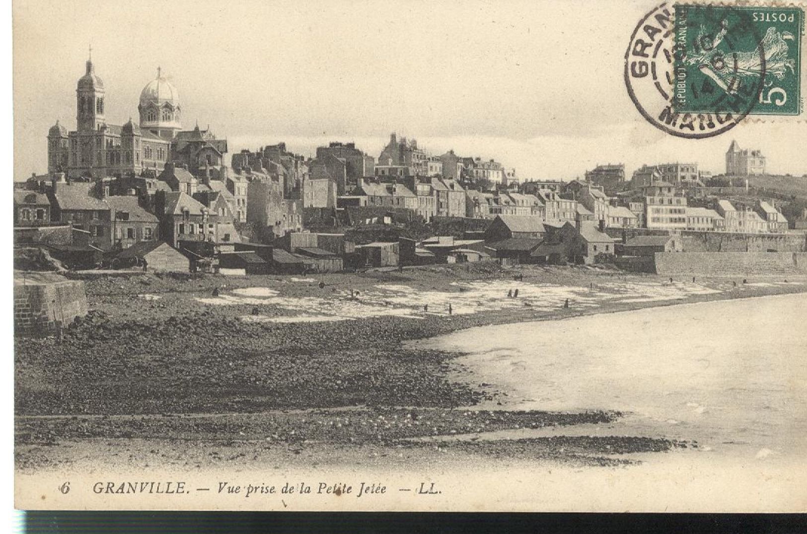 CPA  Granville - Vue Prise De La Petite Jetée -  Circulé - Granville