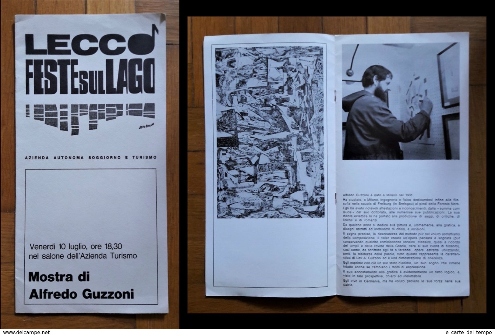 Catalogo Mostra Di Alfredo Guzzoni. Lecco Feste Sul Lago Dal 10 Luglio Nel Salone Dell'Azienda Turismo. - Arte, Architettura