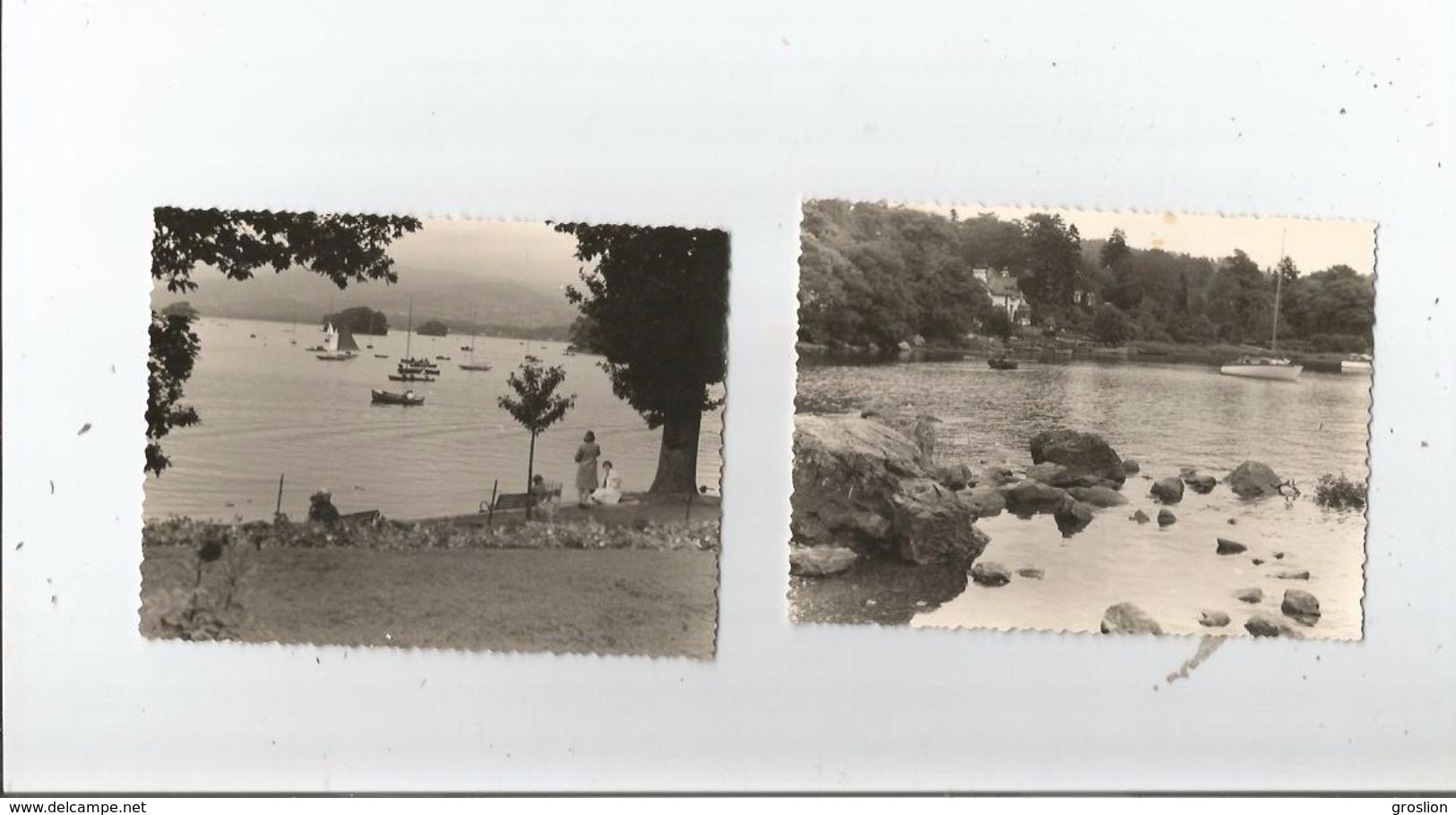 WENDERMERE (ANGLETERRE CUMBRIA) ENSEMBLE DE 2 PHOTOS 1960 - Places