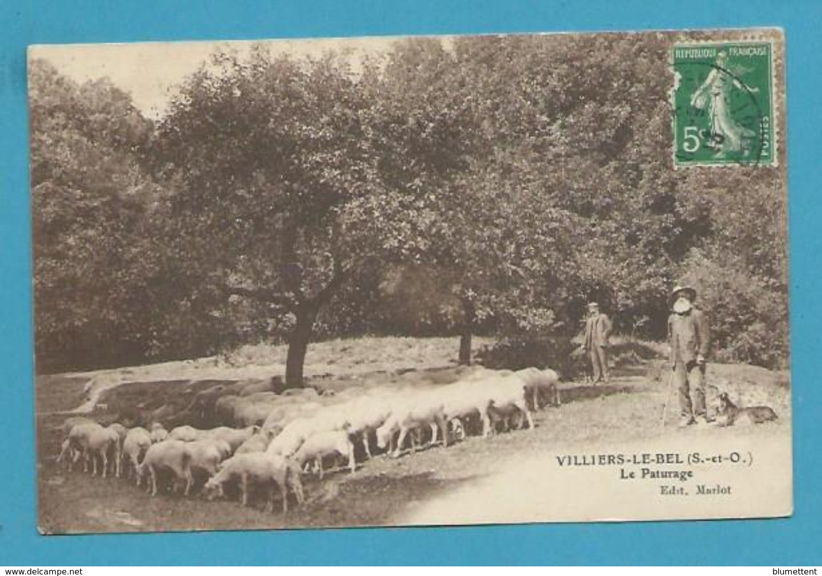 CPA - Berger Et Ses Moutons Le Paturage VILLIERS-LE-BEL 95 - Villiers Le Bel