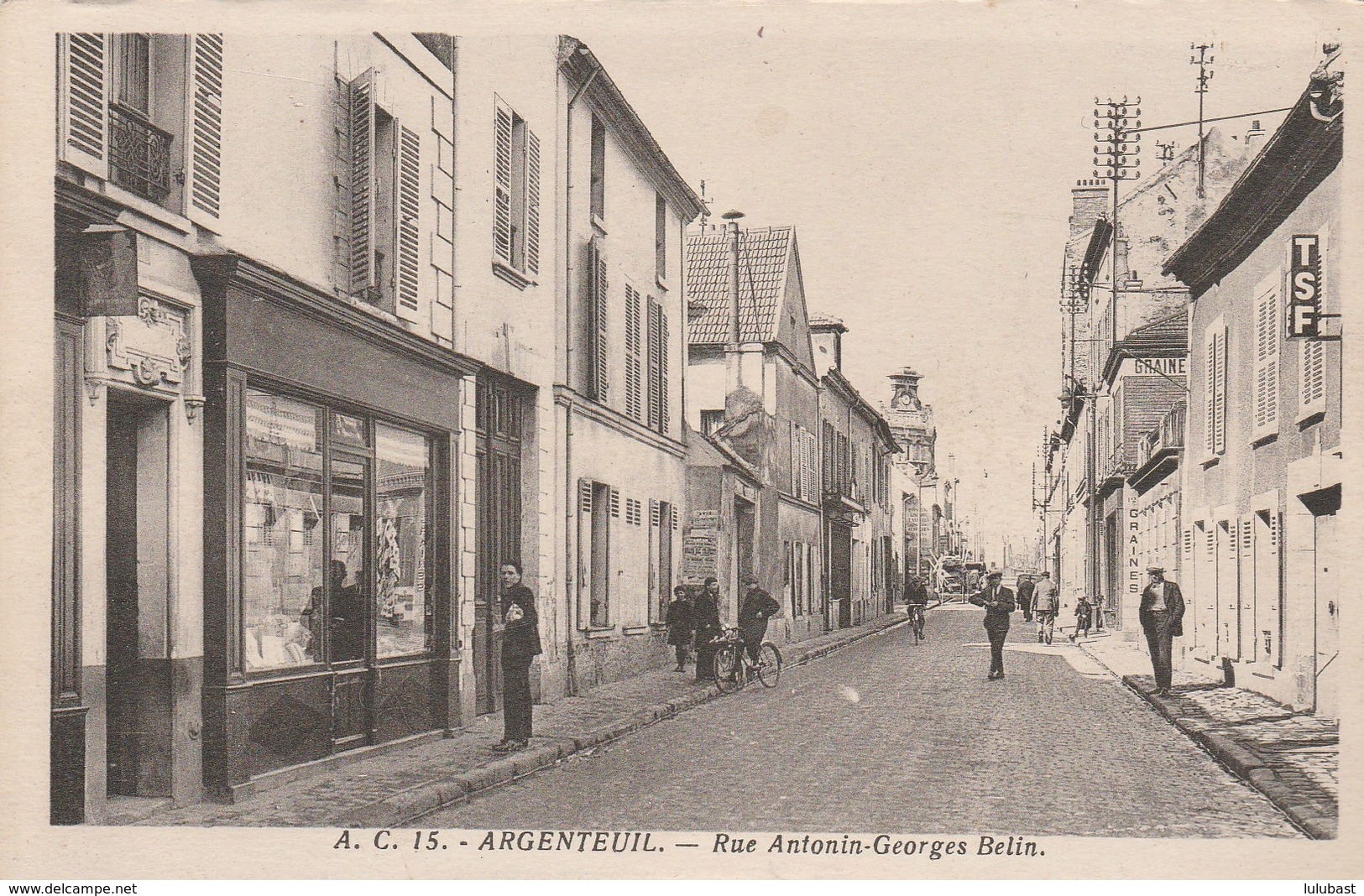 ARGENTEUIL : Rue Antonin Georges BELIN. (autre Vue). - Argenteuil