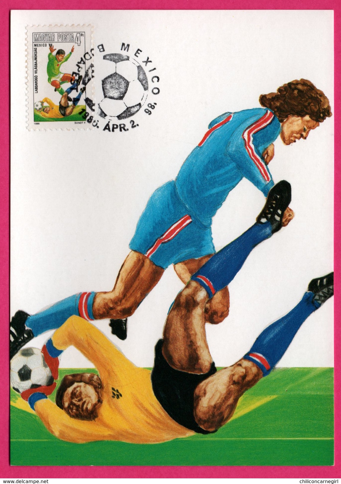 Carte Maximum - Football - Mexico Budapest - World Soccer Championship - Championnat Du Monde De Football - 1986 - 1986 – Mexico