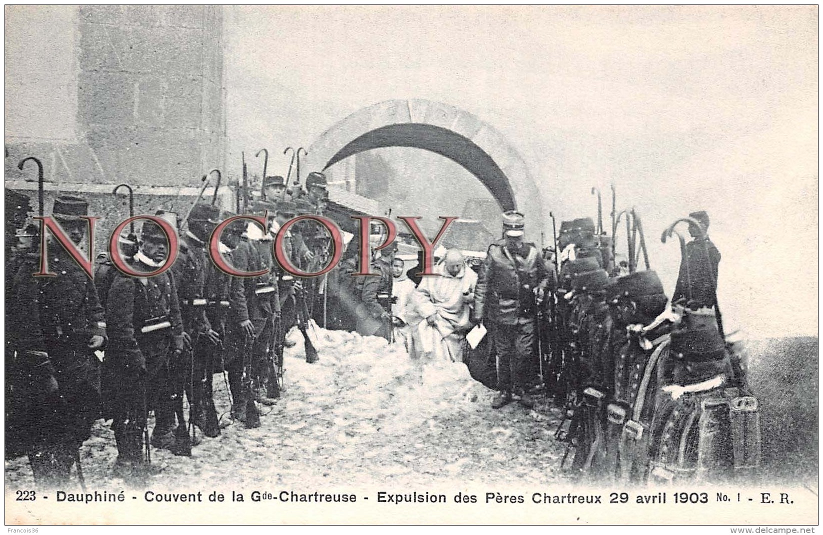 38 - Dauphiné - Couvent De La Grande Chartreuse Expulsion Des Pères Chartreux 1903 - Autres & Non Classés