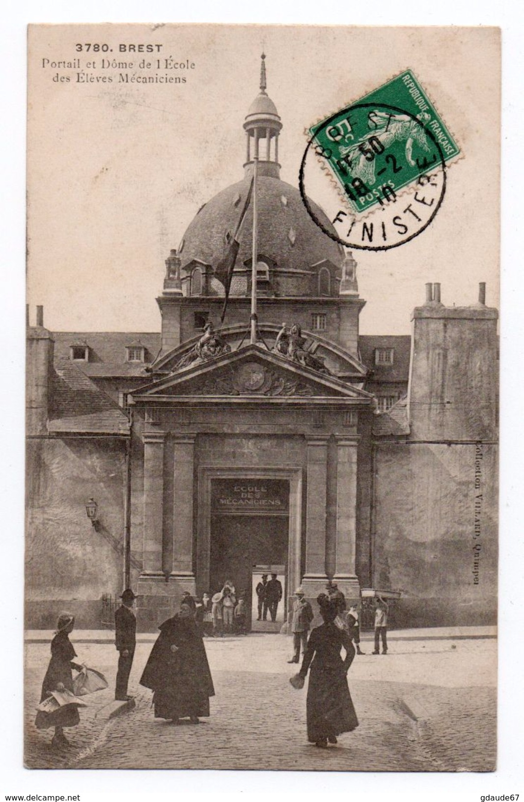 BREST (29) - PORTAIL ET DOME DE L'ECOLE DES ELEVES MECANICIENS - Brest