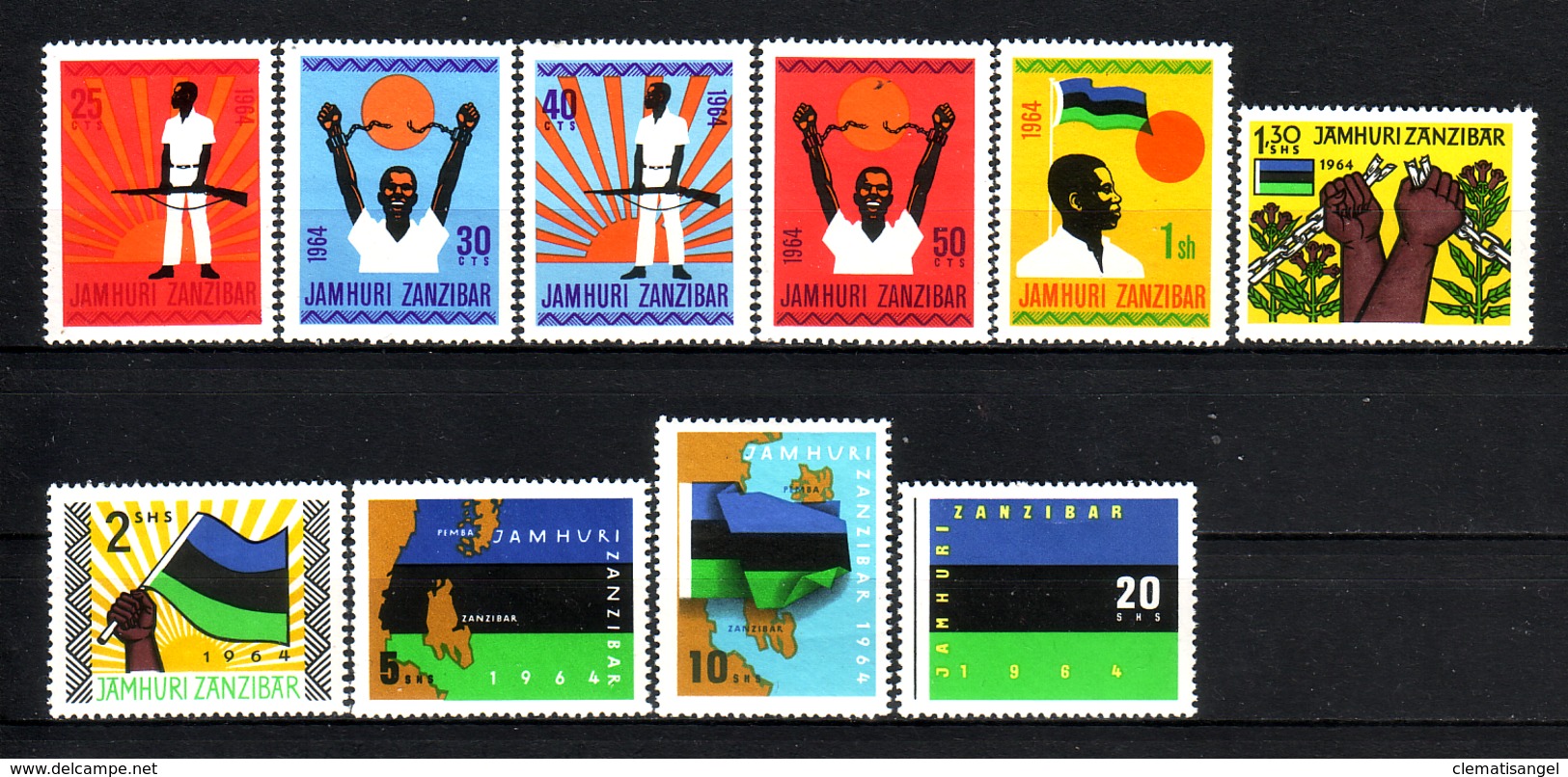 374o * ZANZIBAR * JAMHURI 1964 * POSTFRISCH **!! - Zanzibar (1963-1968)