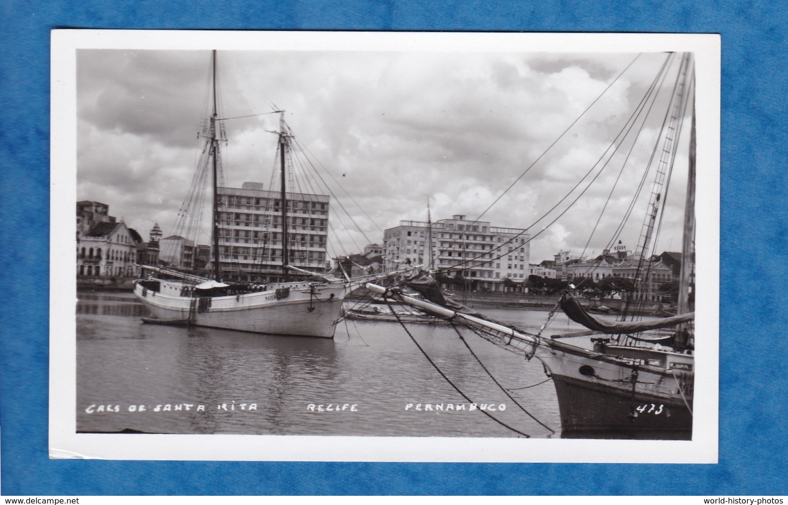 CPA - RECIFE , Brasil - Pernambuco - Cals De Santa Rita - Bateau Boat Ship Voilier Voile - Recife