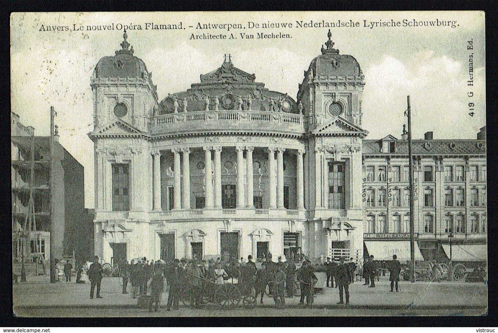 ANTWERPEN / ANVERS  - Nouvel Opéra Flamand - Nieuwe Nederlandsche Schouwburg - Circulé - Circulated - Gelaufen - 1907. - Antwerpen