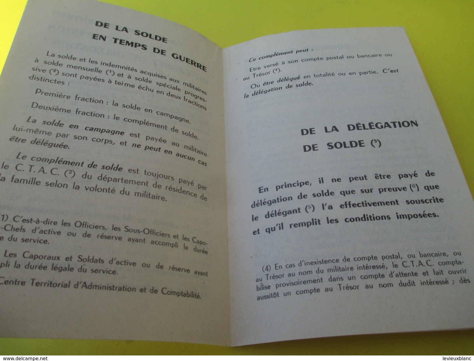 Guide à L'usage Des Familles Des Militaires Sous Les Drapeaux/Ministère Des Armées/Dir. Centr. Intendance/1963     VPN95 - Documents