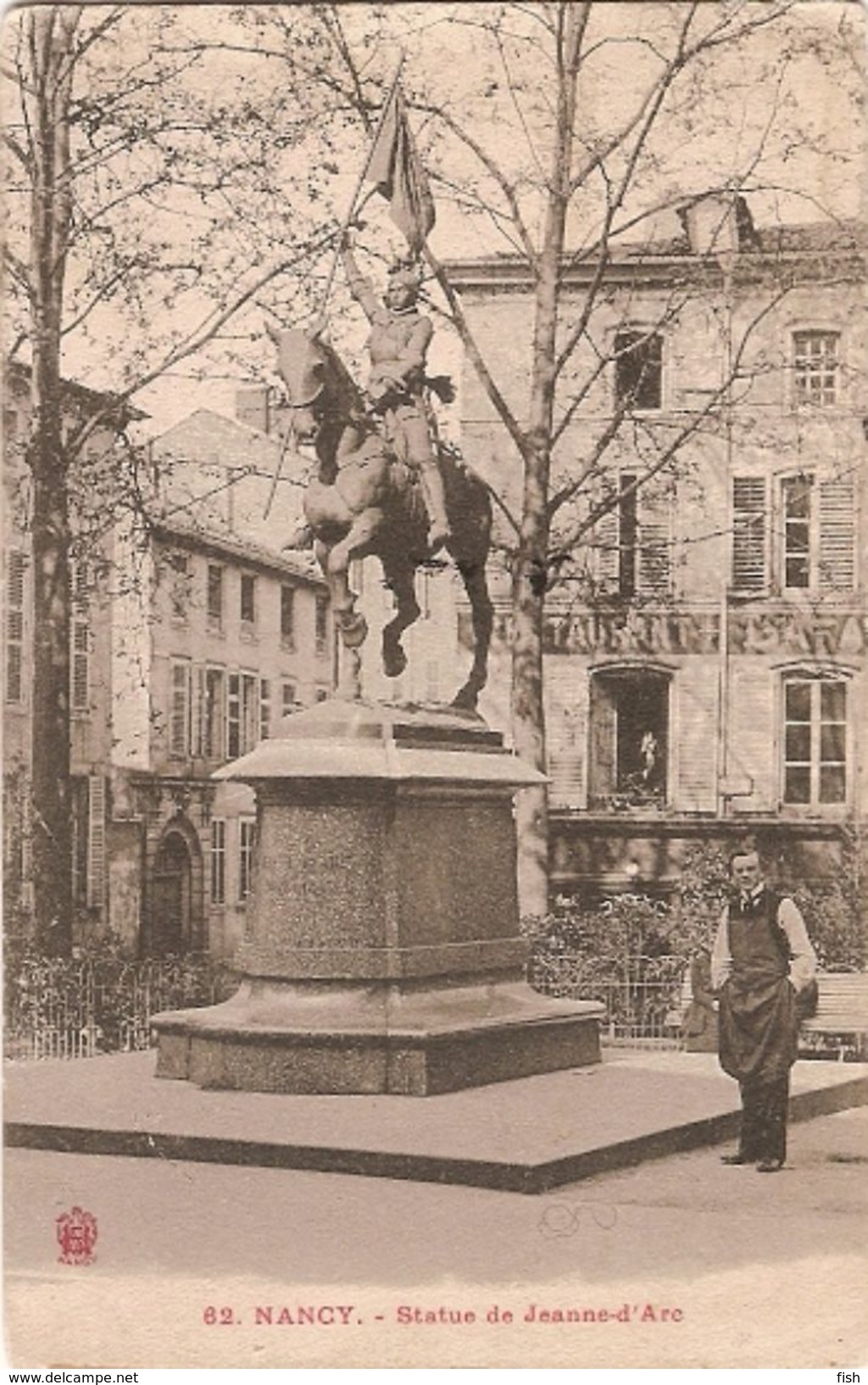 France & Circulad Postal, Aisne  Soissons, Nancy Statue De Jeanne-D ´Arc 1905  (20) - Monuments