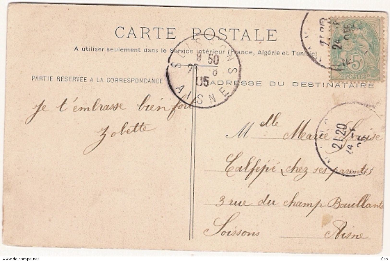France & Circulad Postal, Aisne  Soissons, Nancy Statue De Jeanne-D ´Arc 1905  (20) - Monuments
