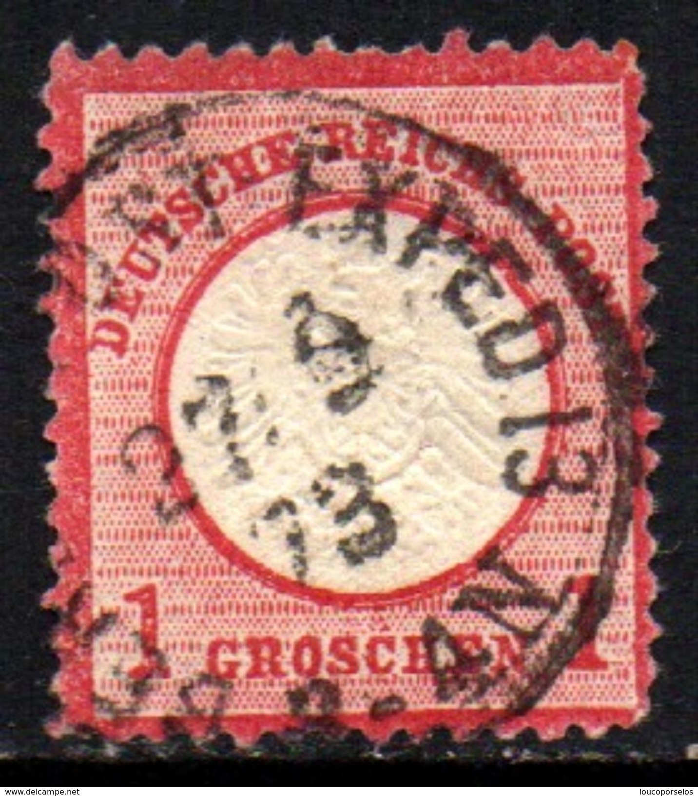 04561 Alemanha Reich 19 Aguia Escudo Grande Com Amenci U - Used Stamps