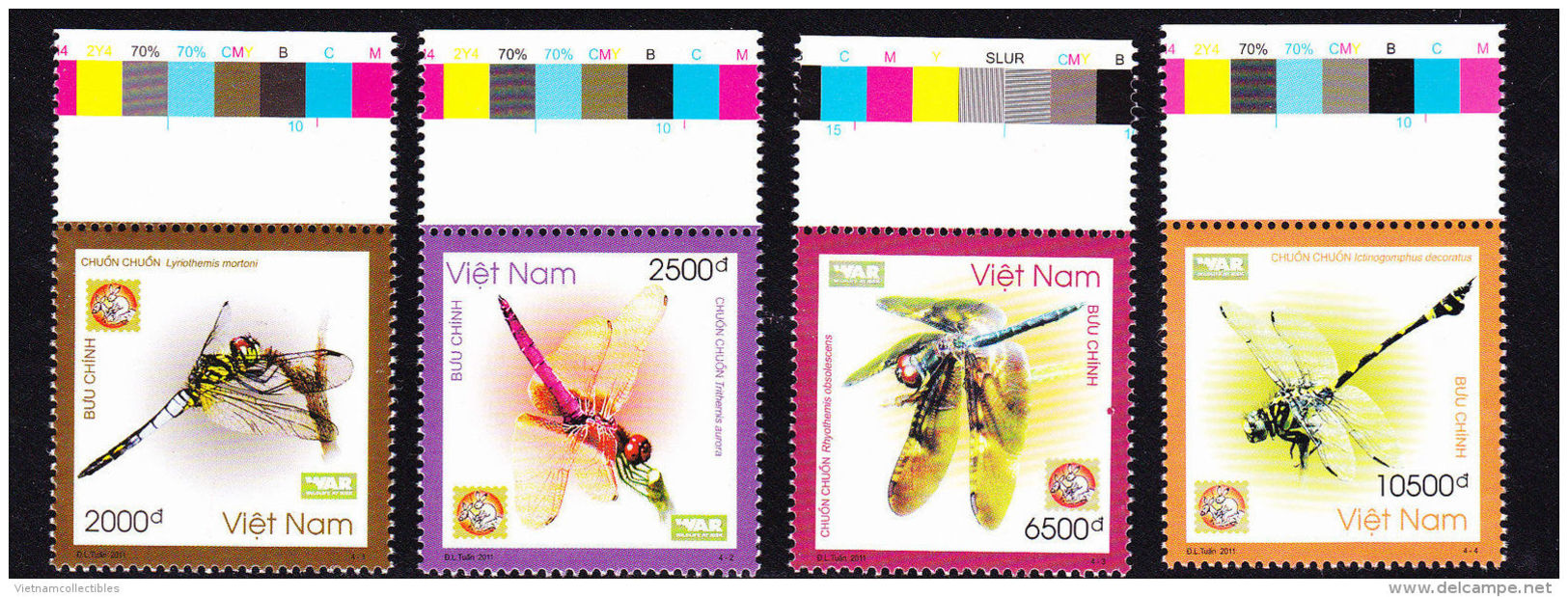 Vietnam Viet Nam MNH Perf Withdrawn Stamps 2011 : Dragonfly / Insect (Ms1009) - Viêt-Nam