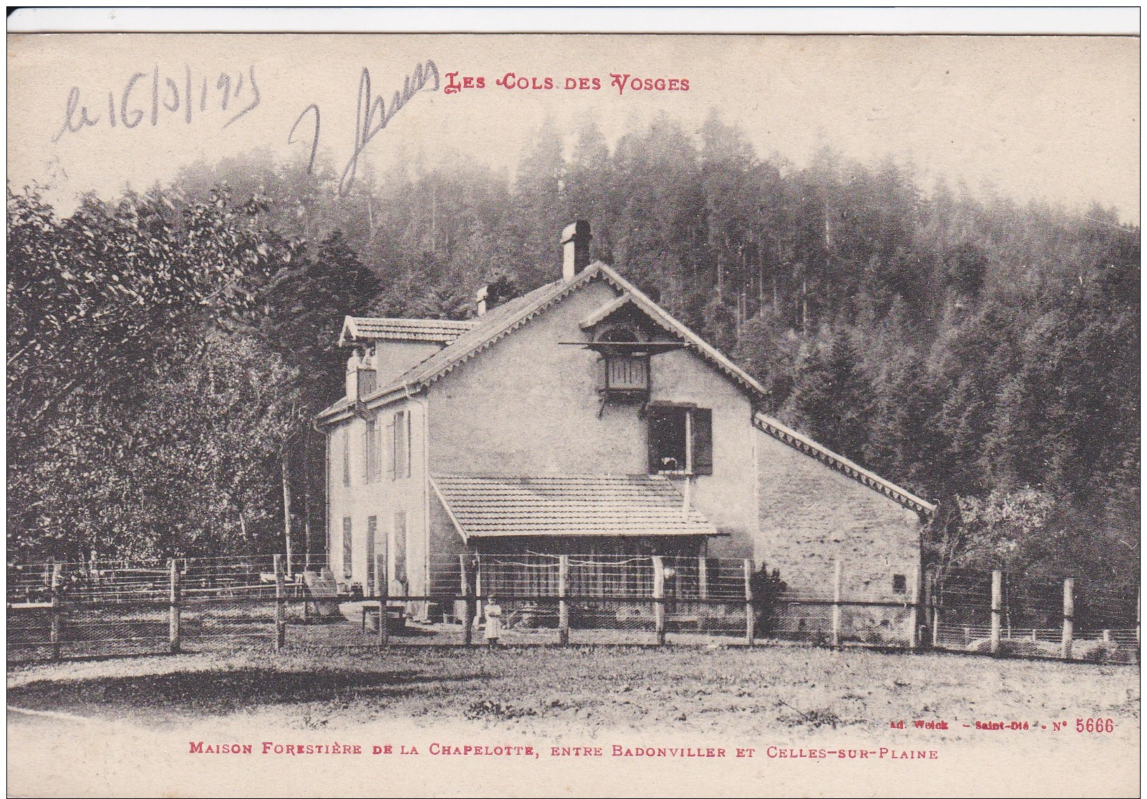 D14 - 88 - Vosges - Les Cols Des Vosges - Maison Forestière De La Chapelotte, Entre Badonviller Et Celle-sur-Plaine - Autres & Non Classés