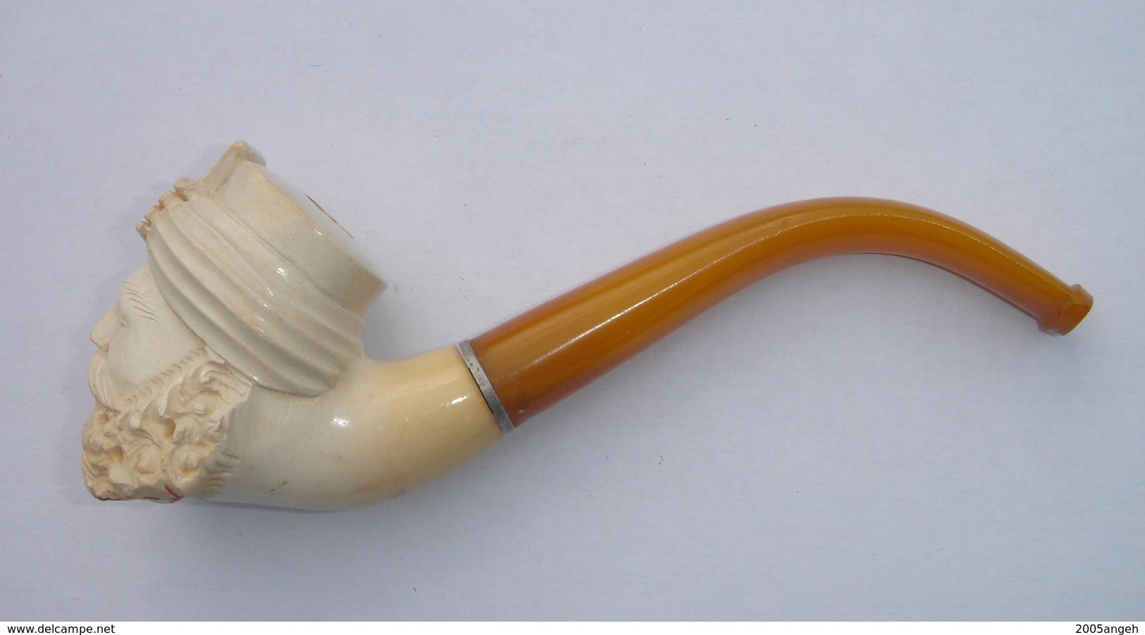 Pipe écume De Mer, Petit Trou Du Foyer Pour Cigarette, Jamais Servie - Tête De Turc. - Pipa In Schiuma