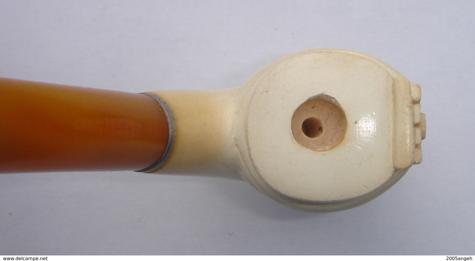 Pipe écume De Mer, Petit Trou Du Foyer Pour Cigarette, Jamais Servie - Tête De Turc. - Meerschaumpfeifen