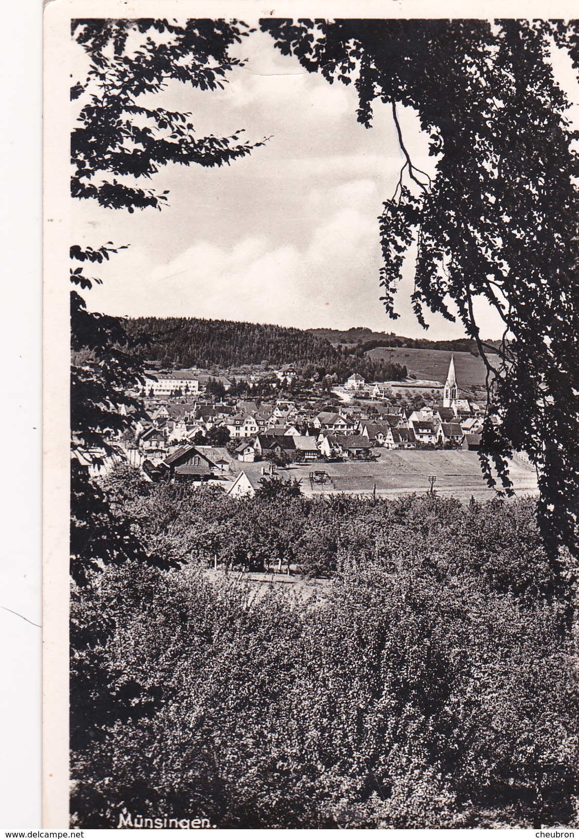 ALLEMAGNE . MÜSINGEN. VUE GÉNÉRALE .  ÉCRITE ANNÉE 1955 - Münsingen