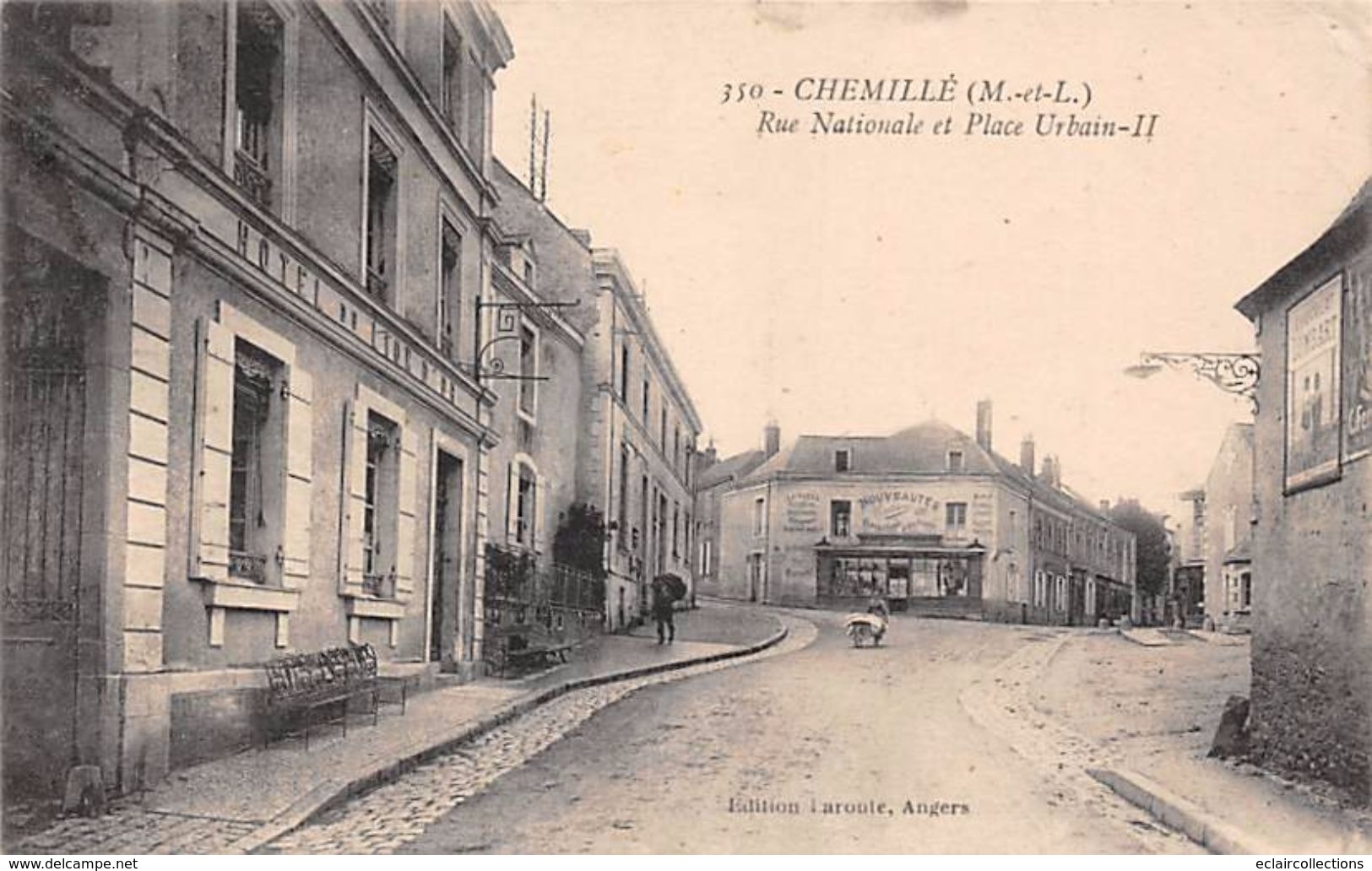 Chemillé     49       Rue Nationale    Place Urbain II    Hôtel Du Lion D'Or   N° 350  ( Voir Scan) - Chemille