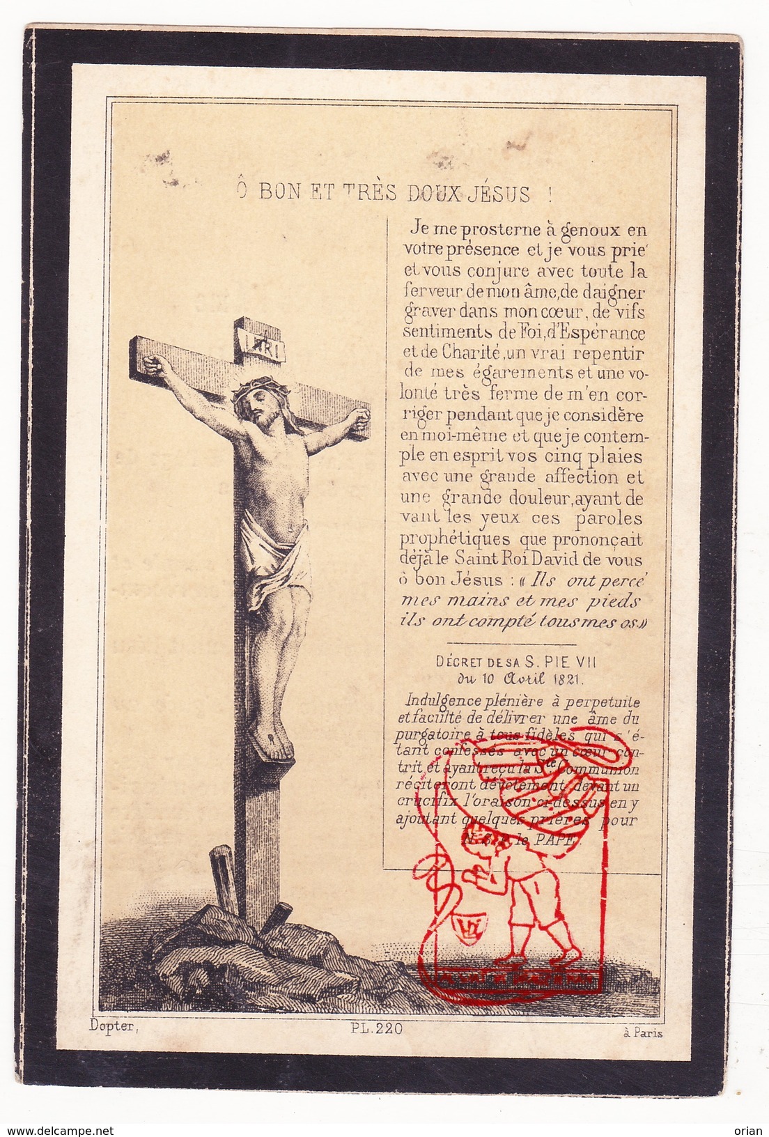 DP 25j. Sophie Marie Vienne ° 1840 &dagger; Linselles Linsele Linzele 1865 Vrankrijk - Images Religieuses