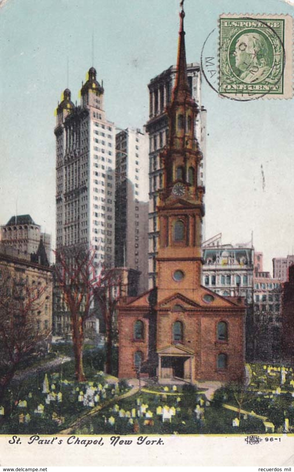 New York St. Paul's Chapel 1910 - Kerken