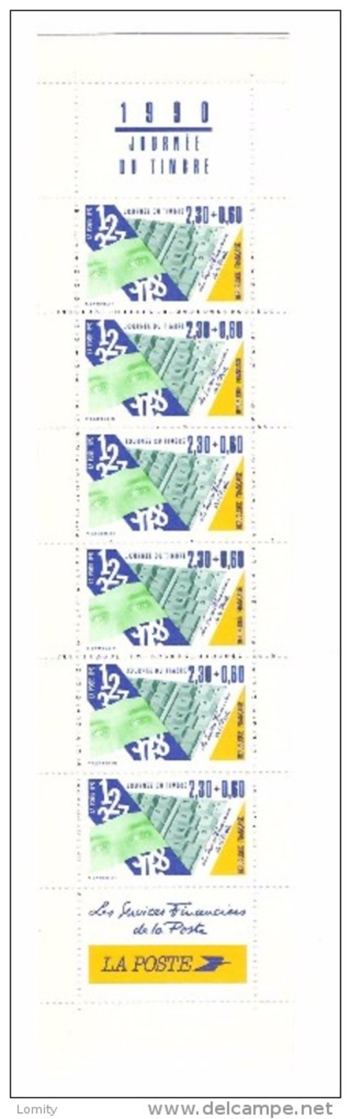 France Bande Carnet Neuf** Journée Du Timbre 1990 Lot Sous Valeur Faciale N°2640 De 1990  Les Métiers De La Poste - Tag Der Briefmarke