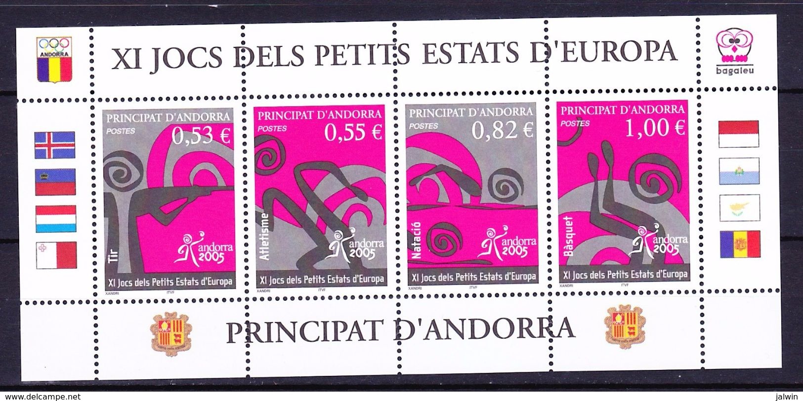 ANDORRE FEUILLET 2005 YT N° 609 à 612 ** - Unused Stamps