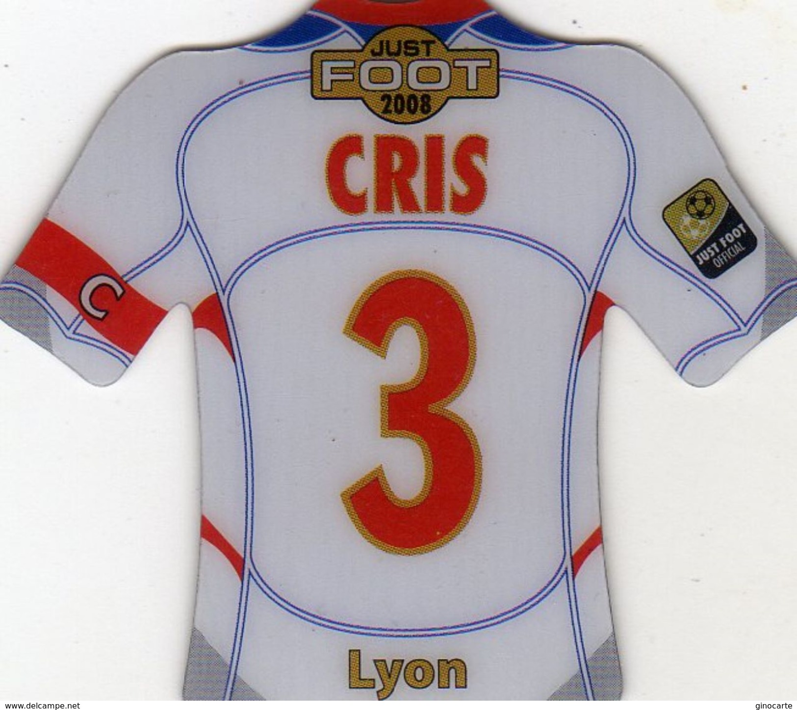 Magnet Magnets Maillot De Football Pitch Lyon Cris 2008 - Sport