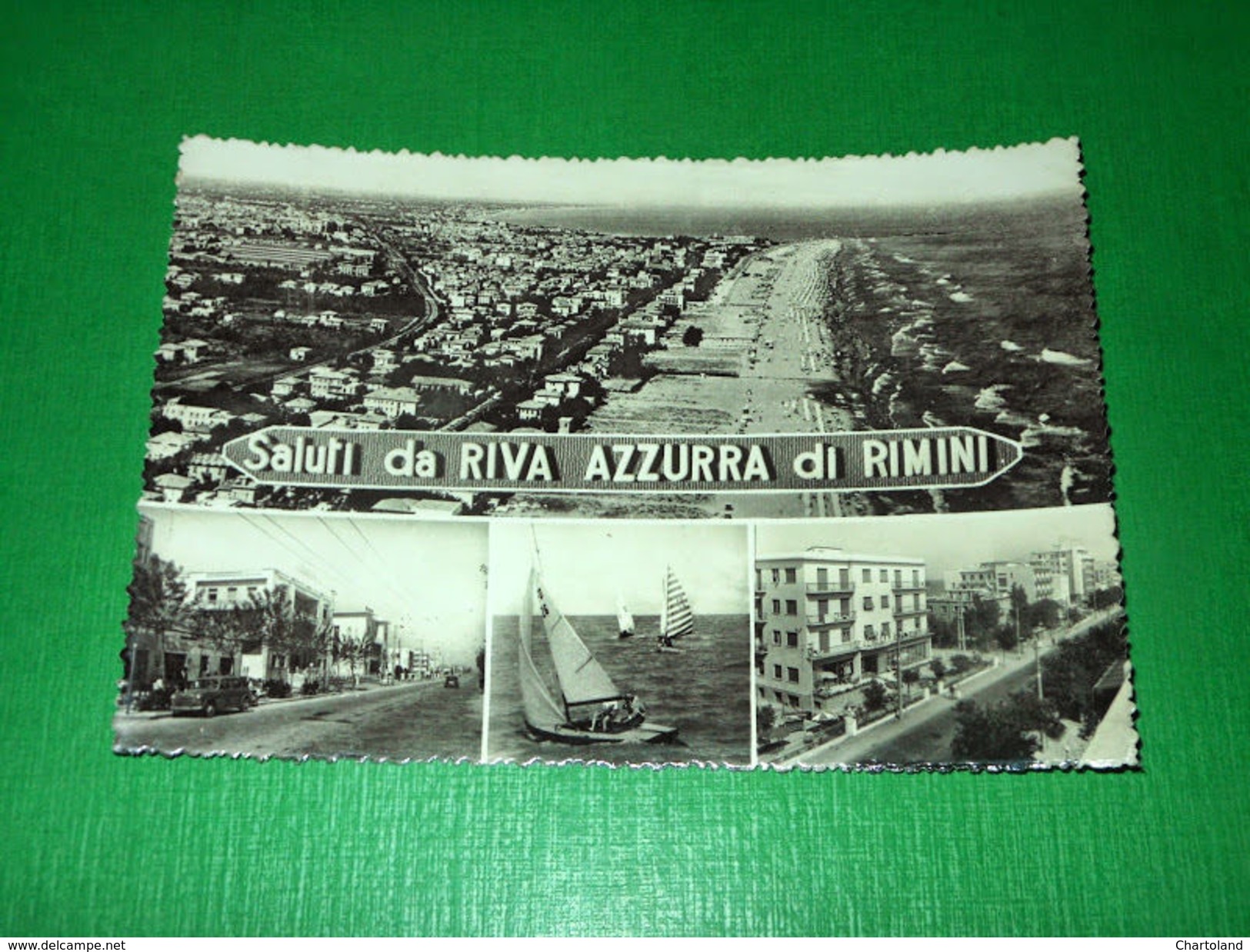 Cartolina Saluti Da Riva Azzurra Di Rimini - Vedute Diverse 1961 - Rimini