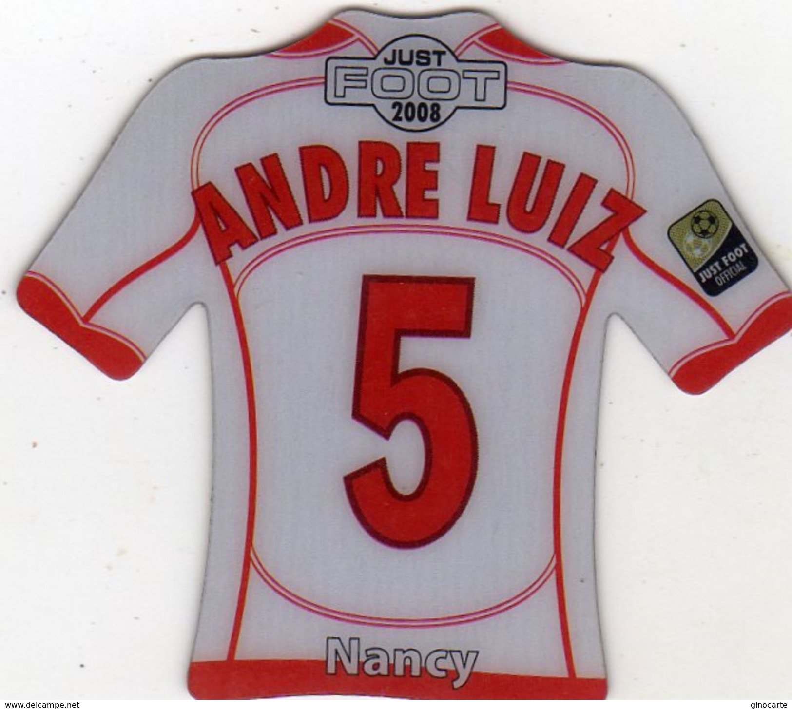 Magnet Magnets Maillot De Football Pitch Nancy Andre Luiz 2008 - Sport