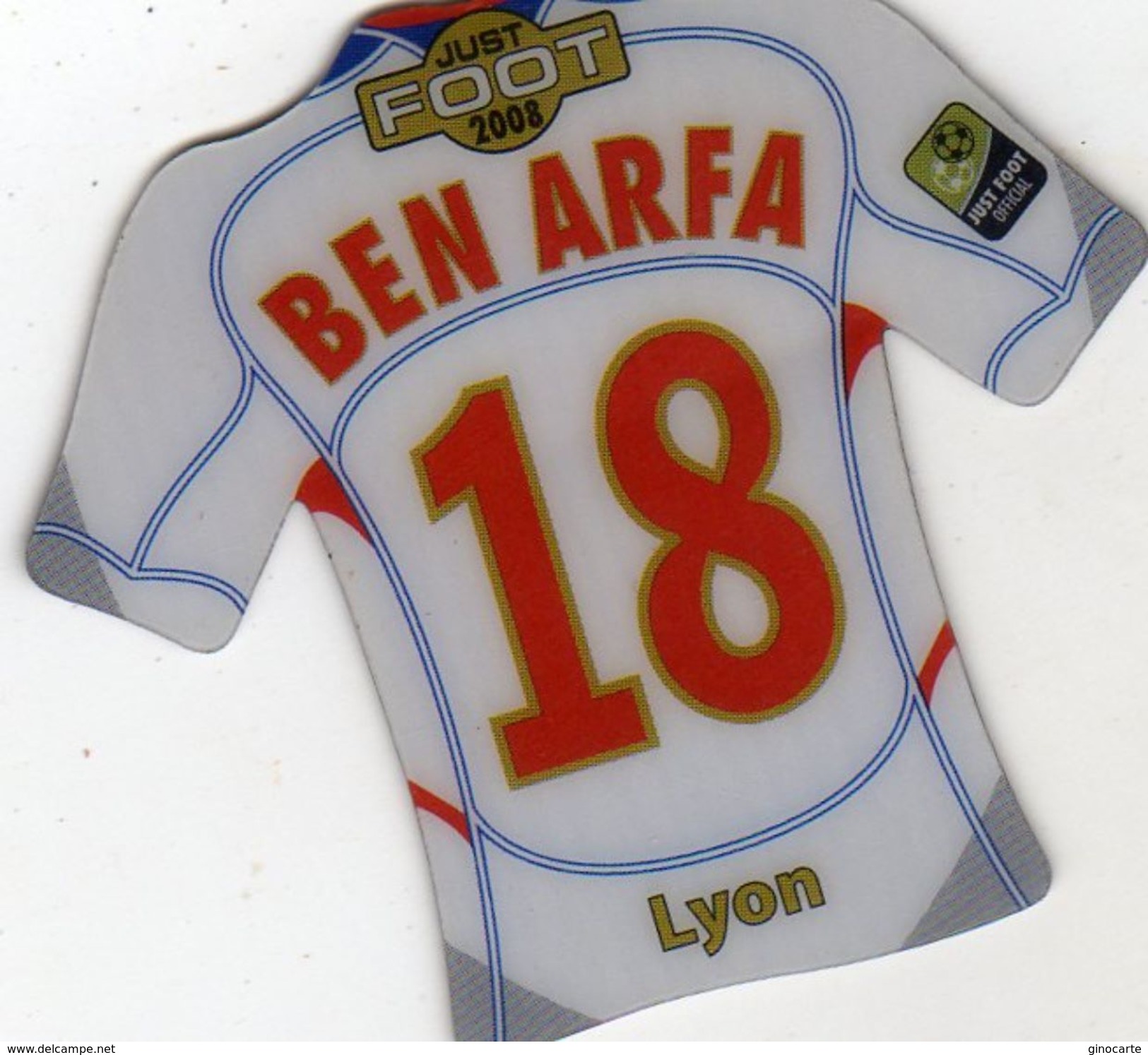 Magnet Magnets Maillot De Football Pitch Lyon Ben Arfa 2008 - Sport