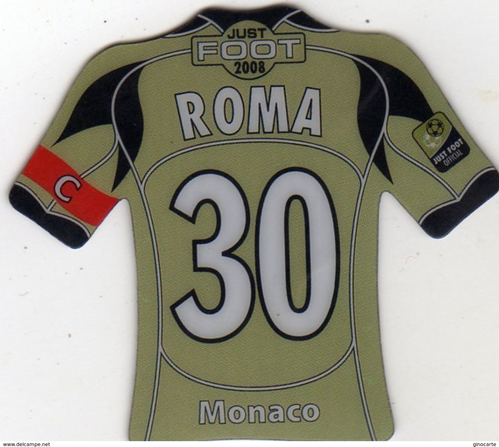 Magnet Magnets Maillot De Football Pitch Monaco Roma 2008 - Sports