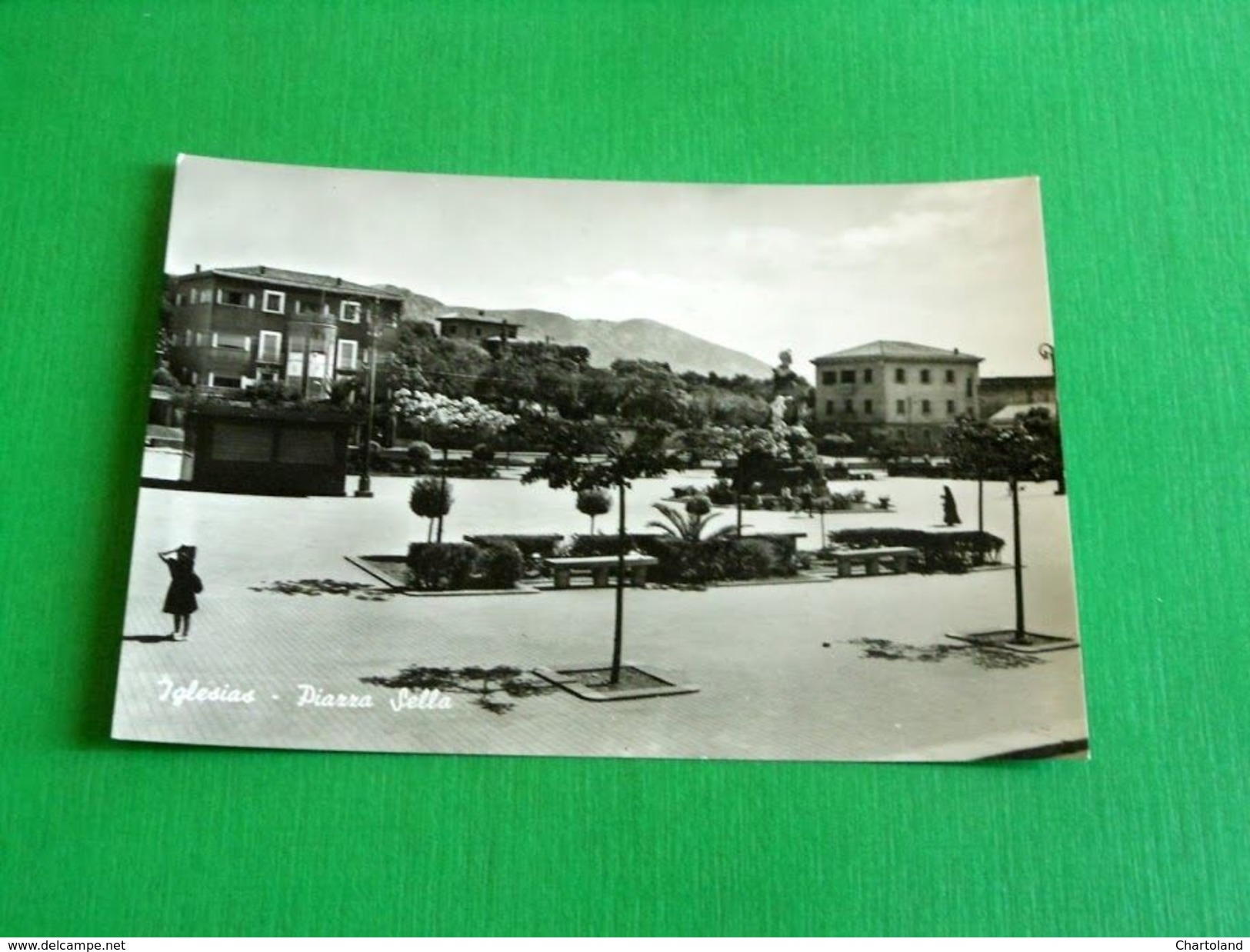 Cartolina Iglesias - Piazza Sella 1955 Ca. - Cagliari