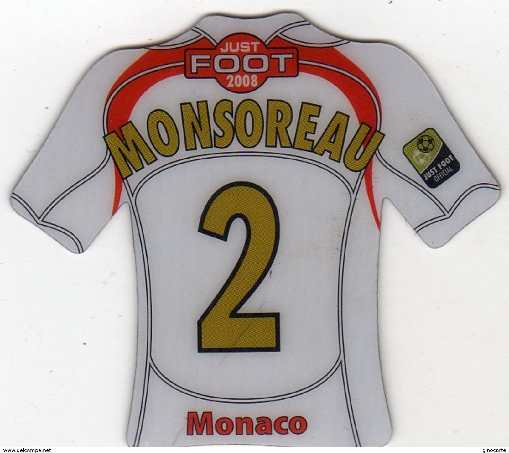 Magnet Magnets Maillot De Football Pitch Monaco Monsoreau 2008 - Deportes