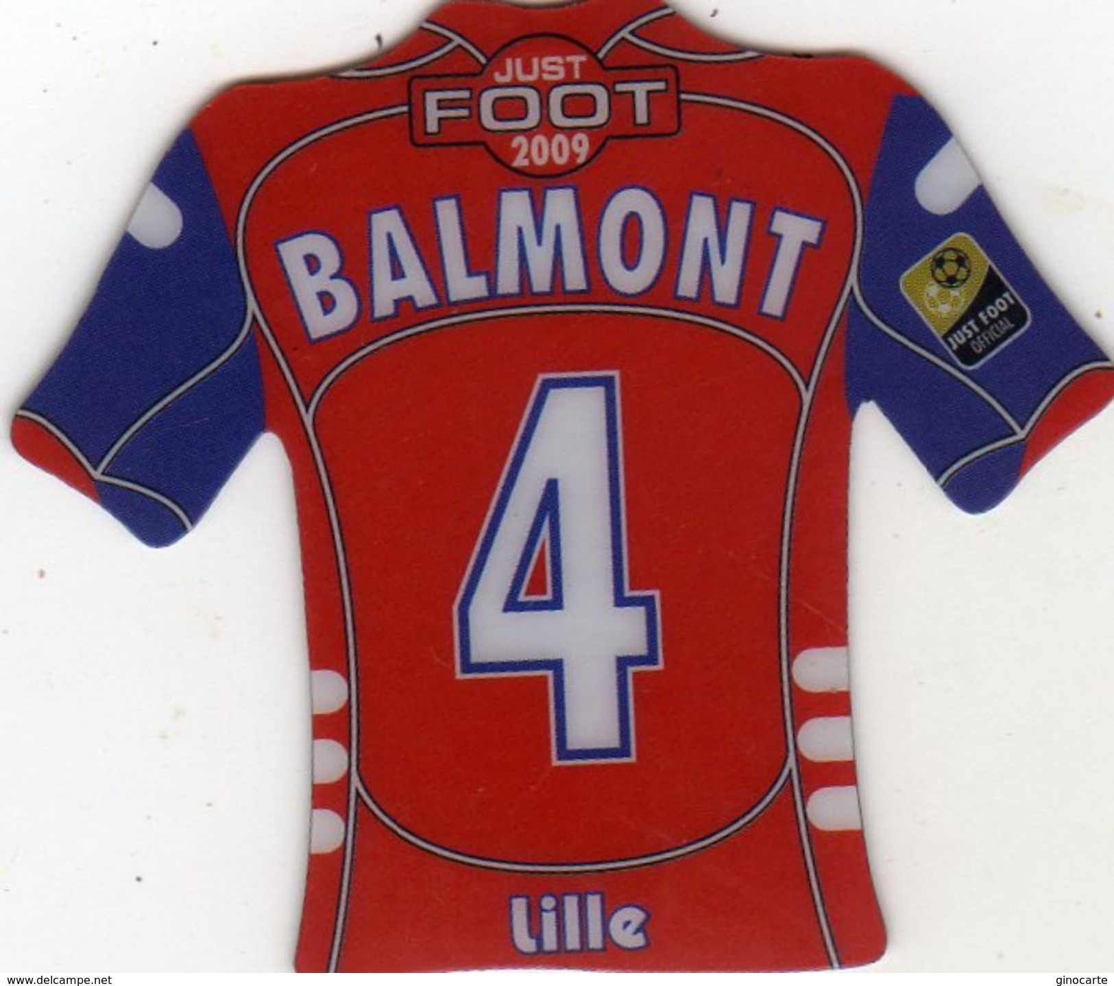 Magnet Magnets Maillot De Football Pitch Auxerre Lille Balmont 2009 - Deportes