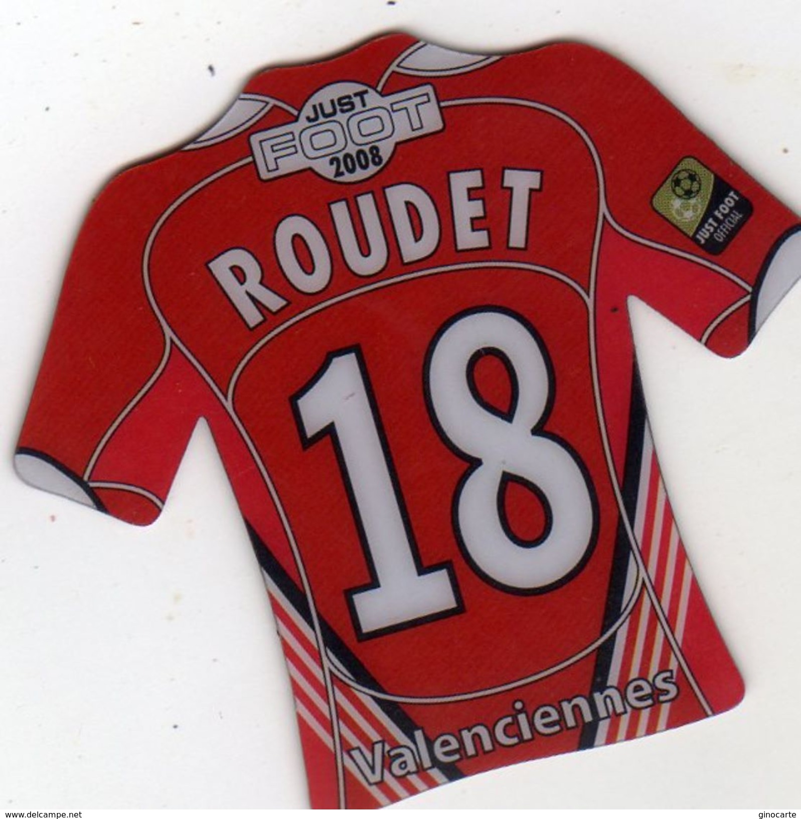 Magnet Magnets Maillot De Football Pitch Valenciennes Roudet 2008 - Sport