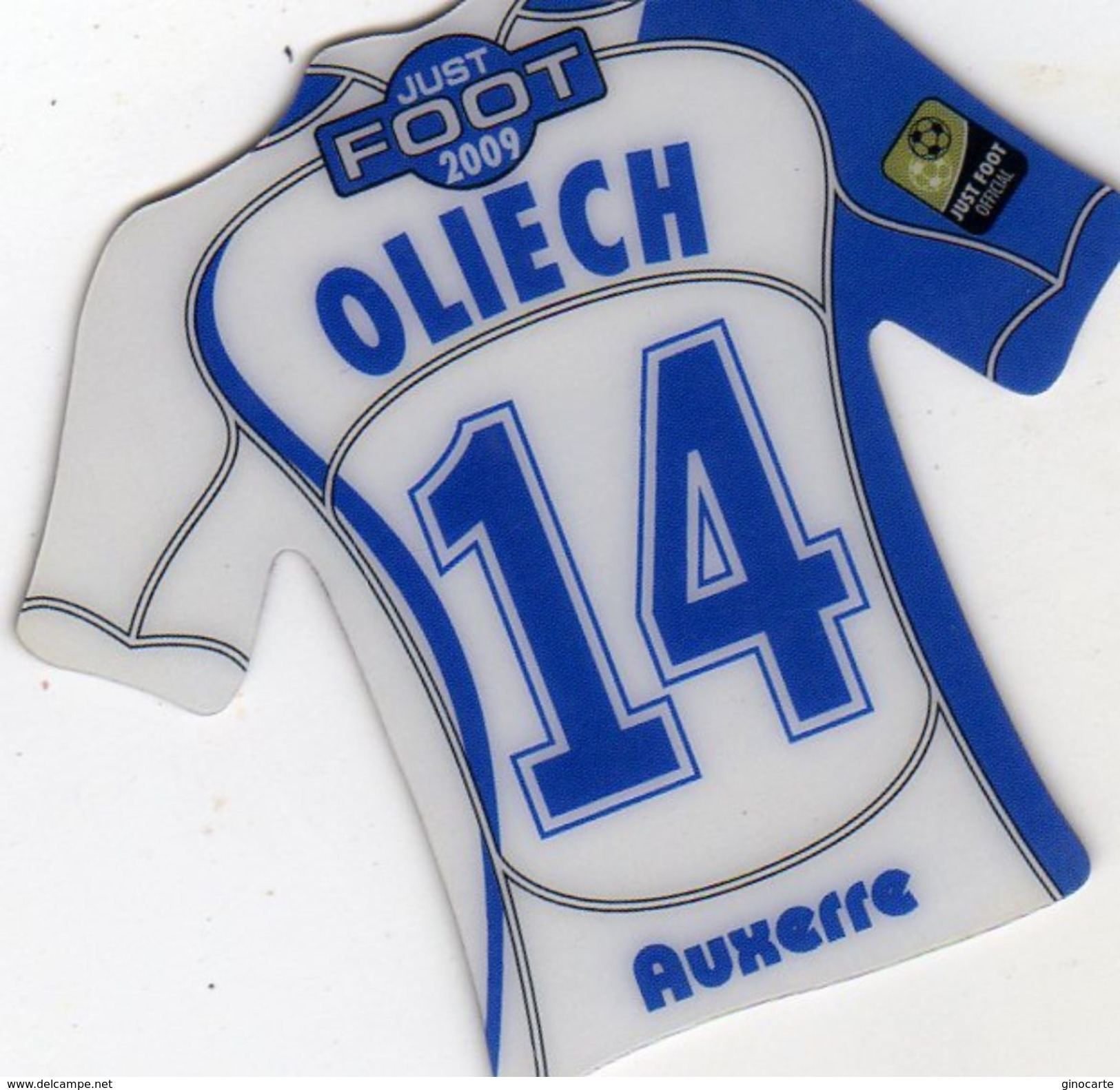 Magnet Magnets Maillot De Football Pitch Auxerre Oliech 2009 - Sports