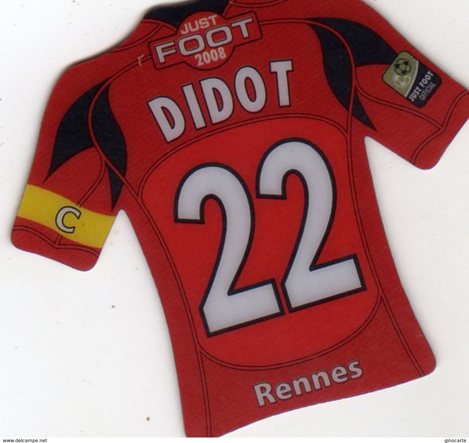 Magnet Magnets Maillot De Football Pitch Rennes Didot 2008 - Sport