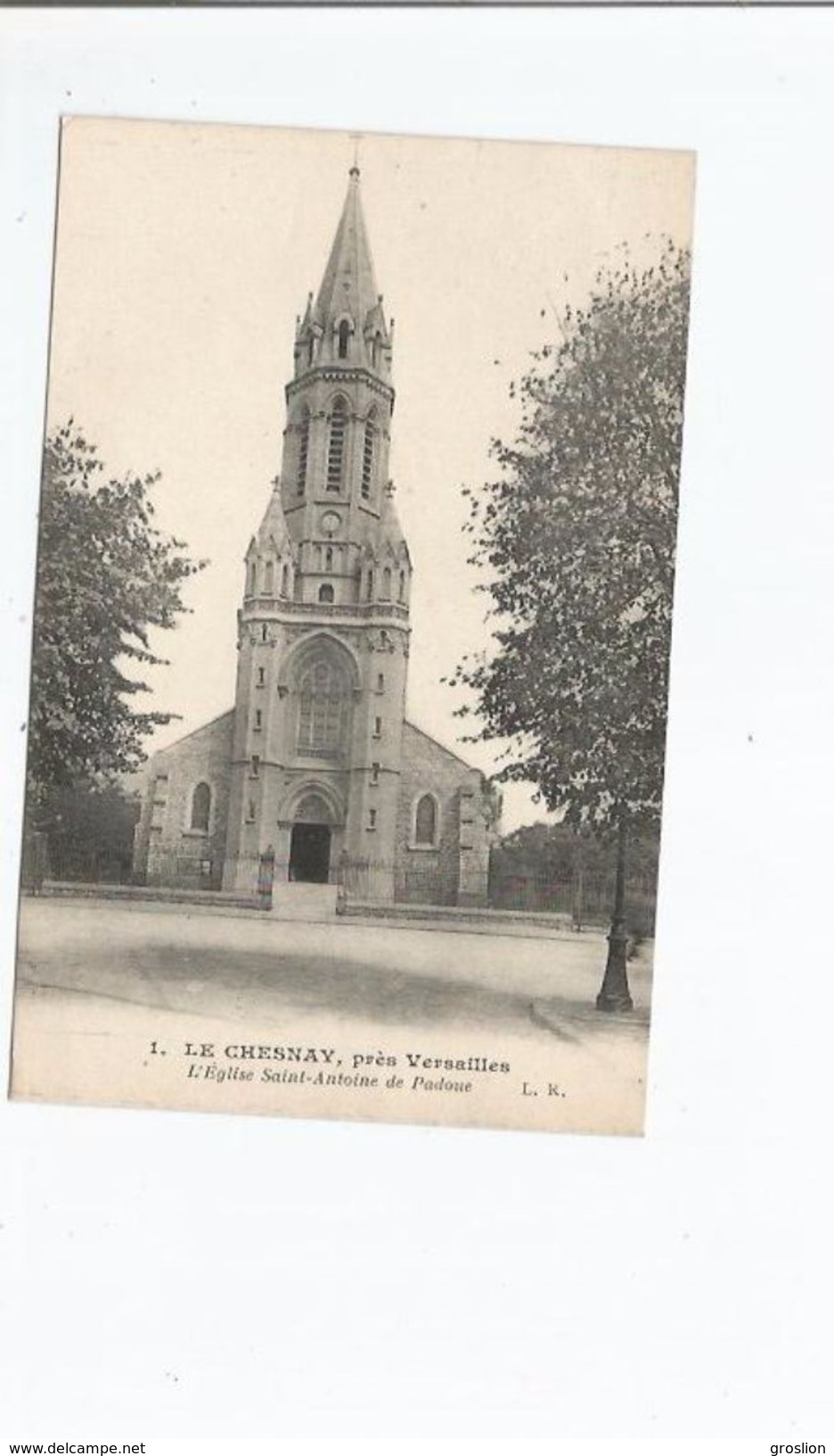 LE CHESNAY (YVELINES) PRES VERSAILLES 1 L'EGLISE SAINT ANTOINE DE PADOUE  1924 - Le Chesnay