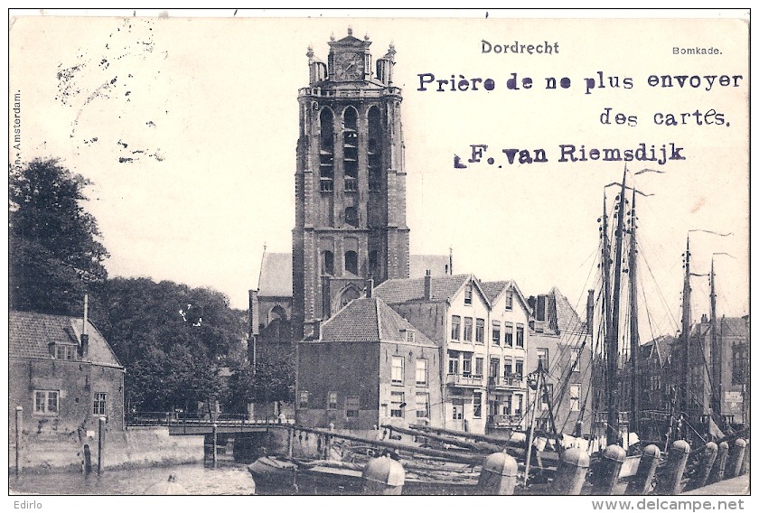 DORDRECHT  Timbrée TTB   1902 - Dordrecht