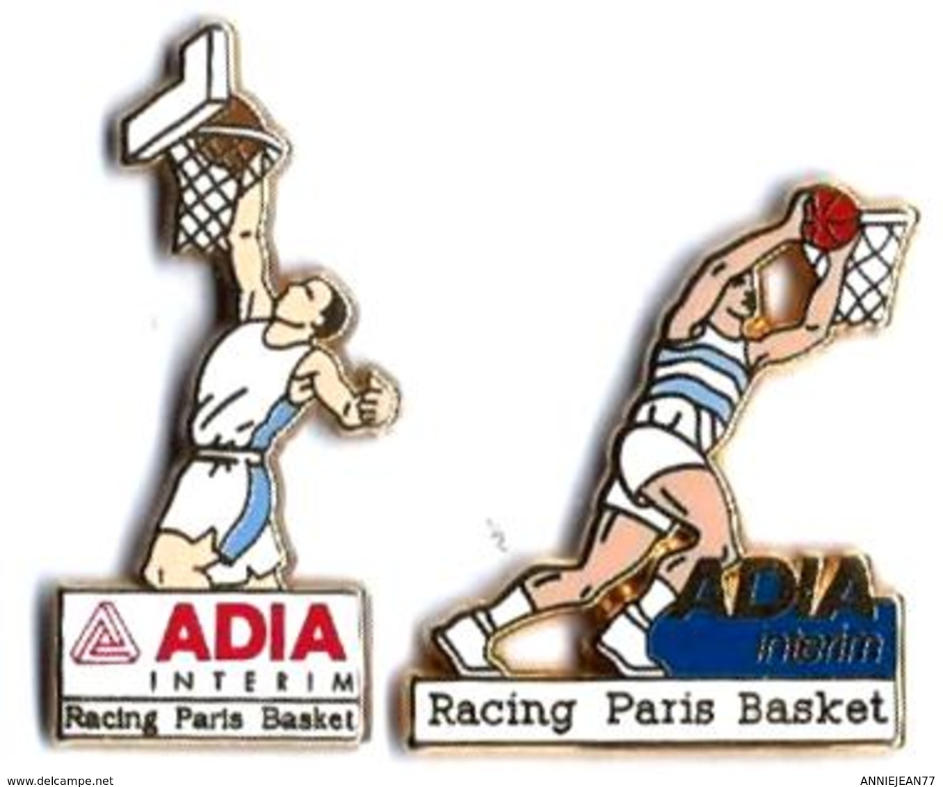 AB19 - ADIA INTERIM - RACING PARIS BASKET - Verso : ARTHUS BERTRAND - Arthus Bertrand